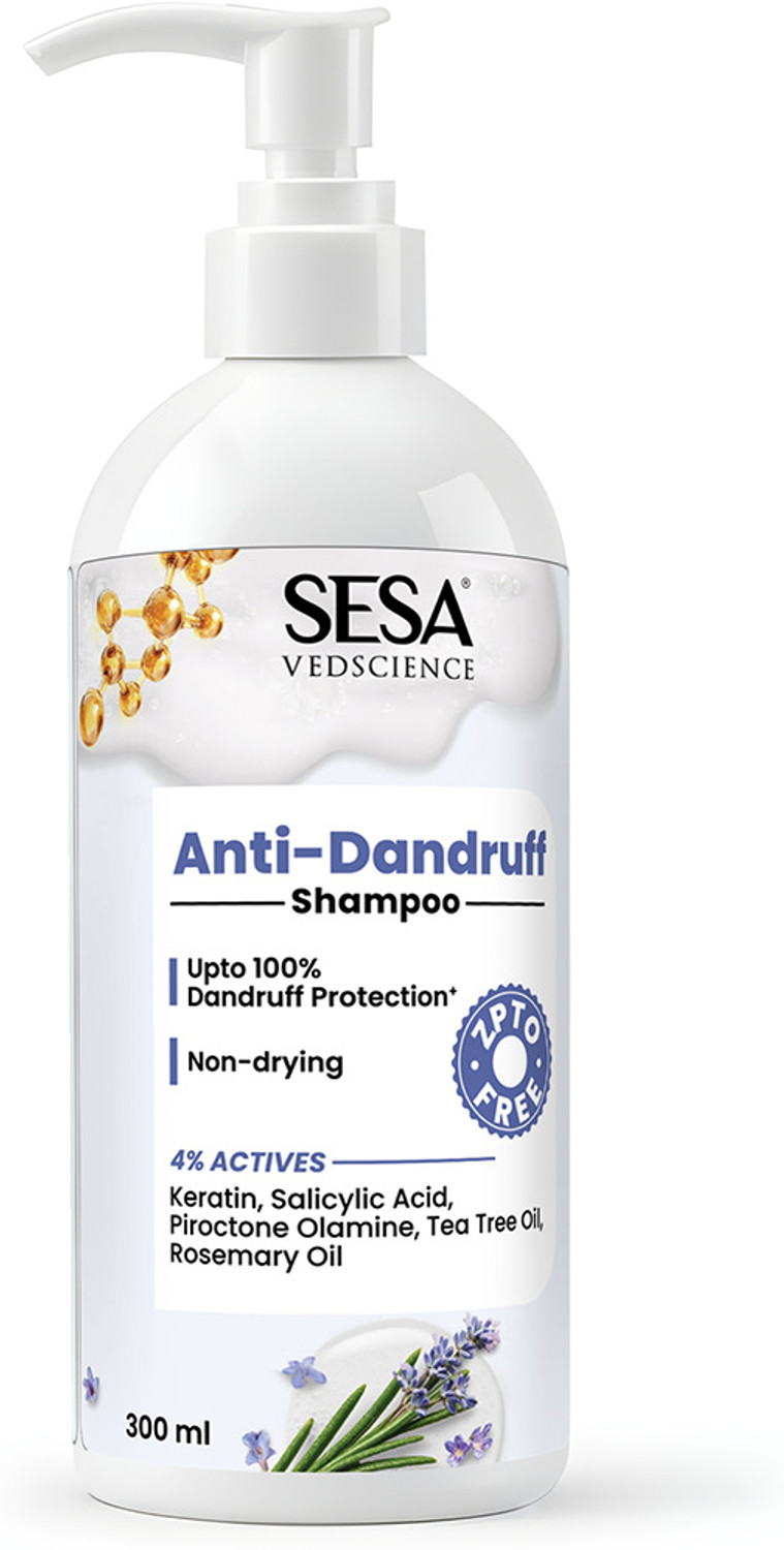 Image of SESA Anti-Dandruff Shampoo - Upto 100% Dandruff Protection - Keratin, Salicylic Acid