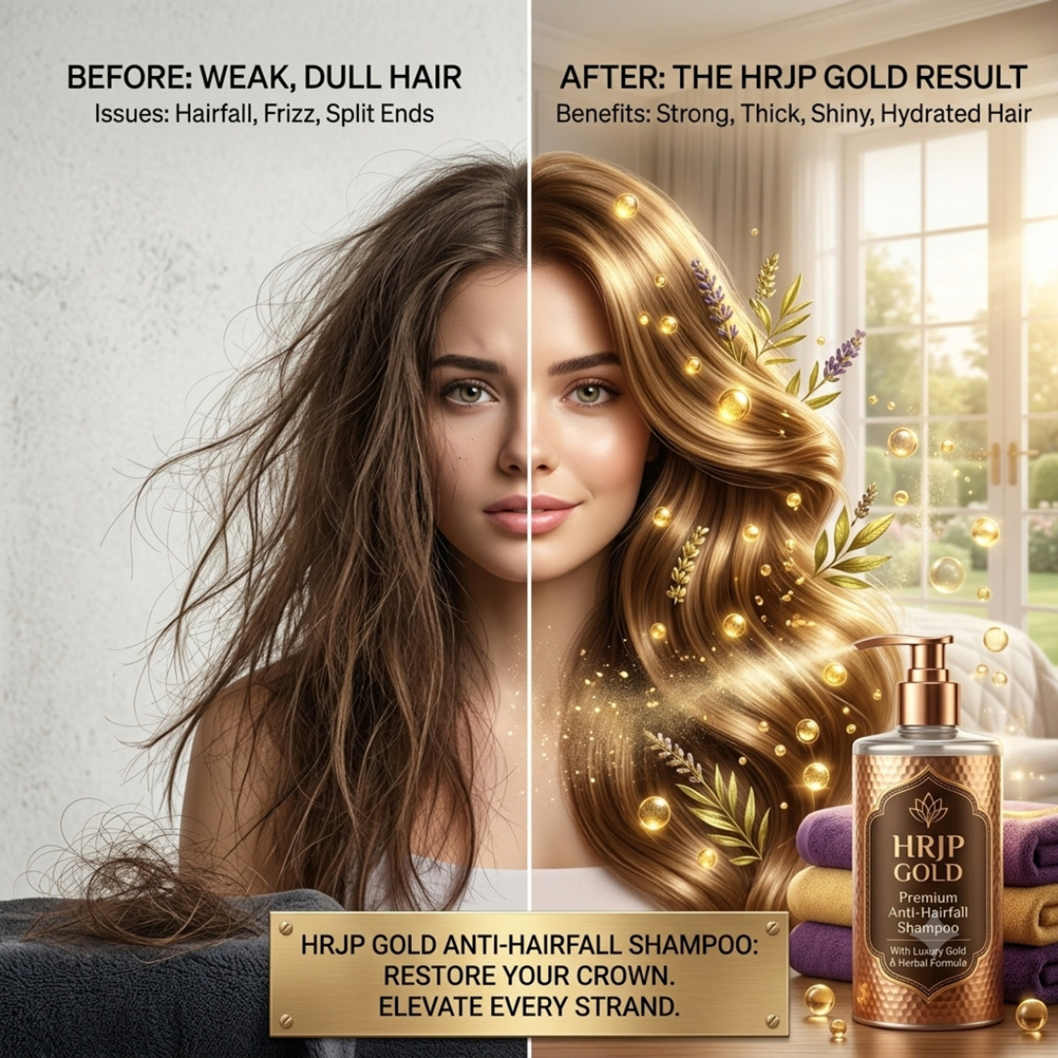 Image of HRJP Conditioner Herbal Hair Conditioner for Healthy and Silky Hair