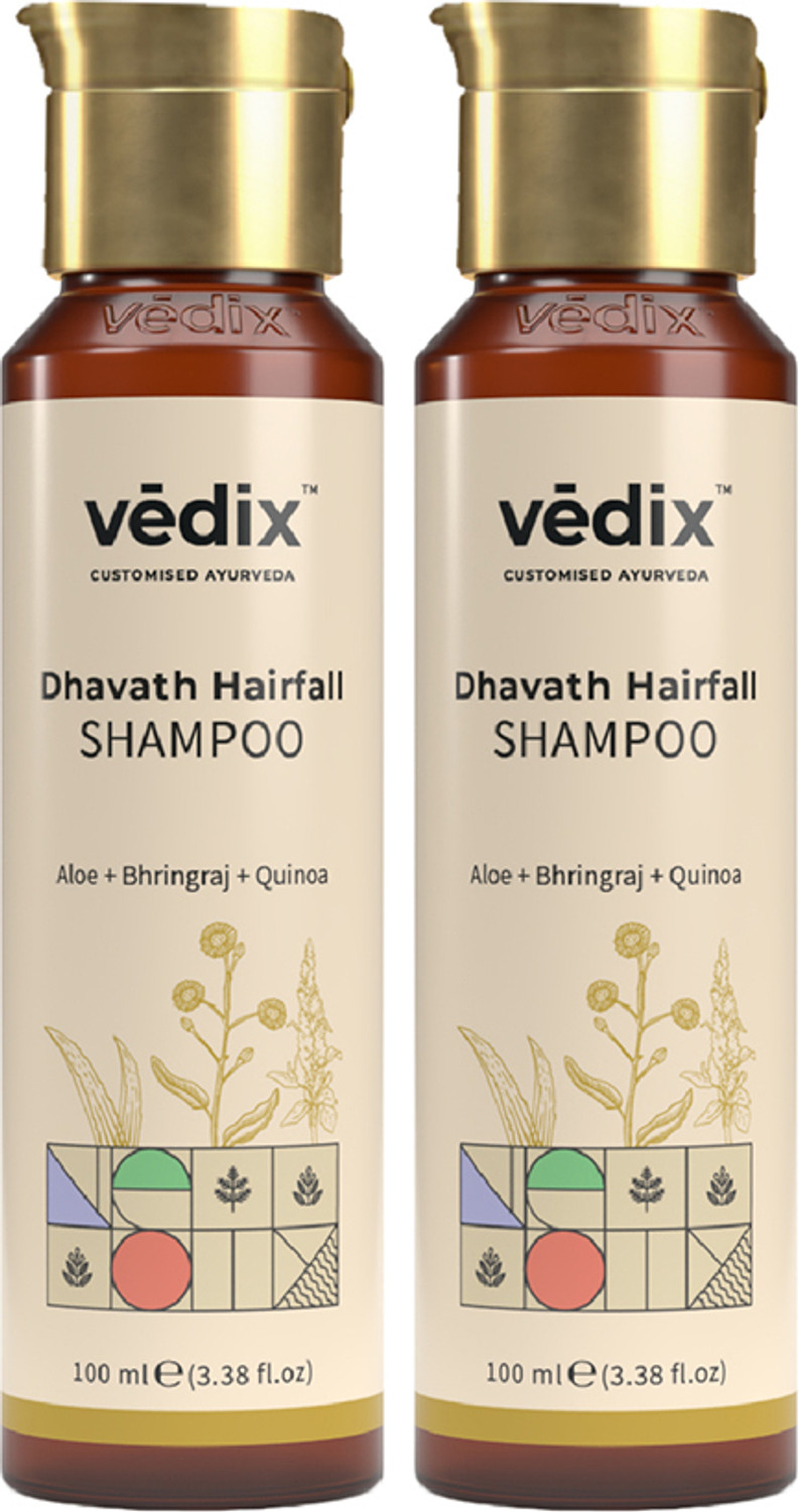Image of Vedix Anti Hairfall Shampoo - For Normal - Oily Hair pack of 2 - 2*100 ml