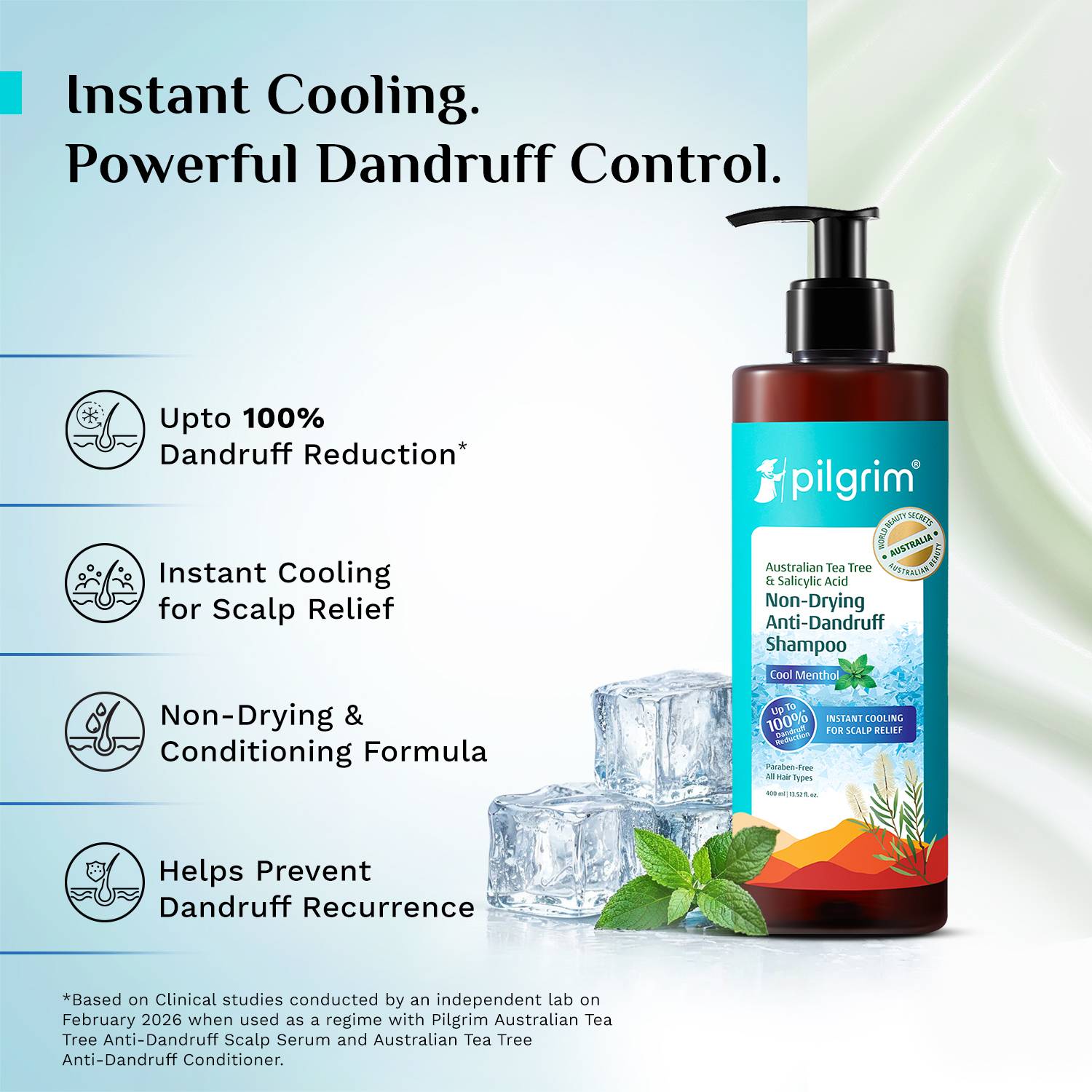 Pilgrim Australian Tea Tree Anti Dandruff Shampoo 200ml - Image 2
