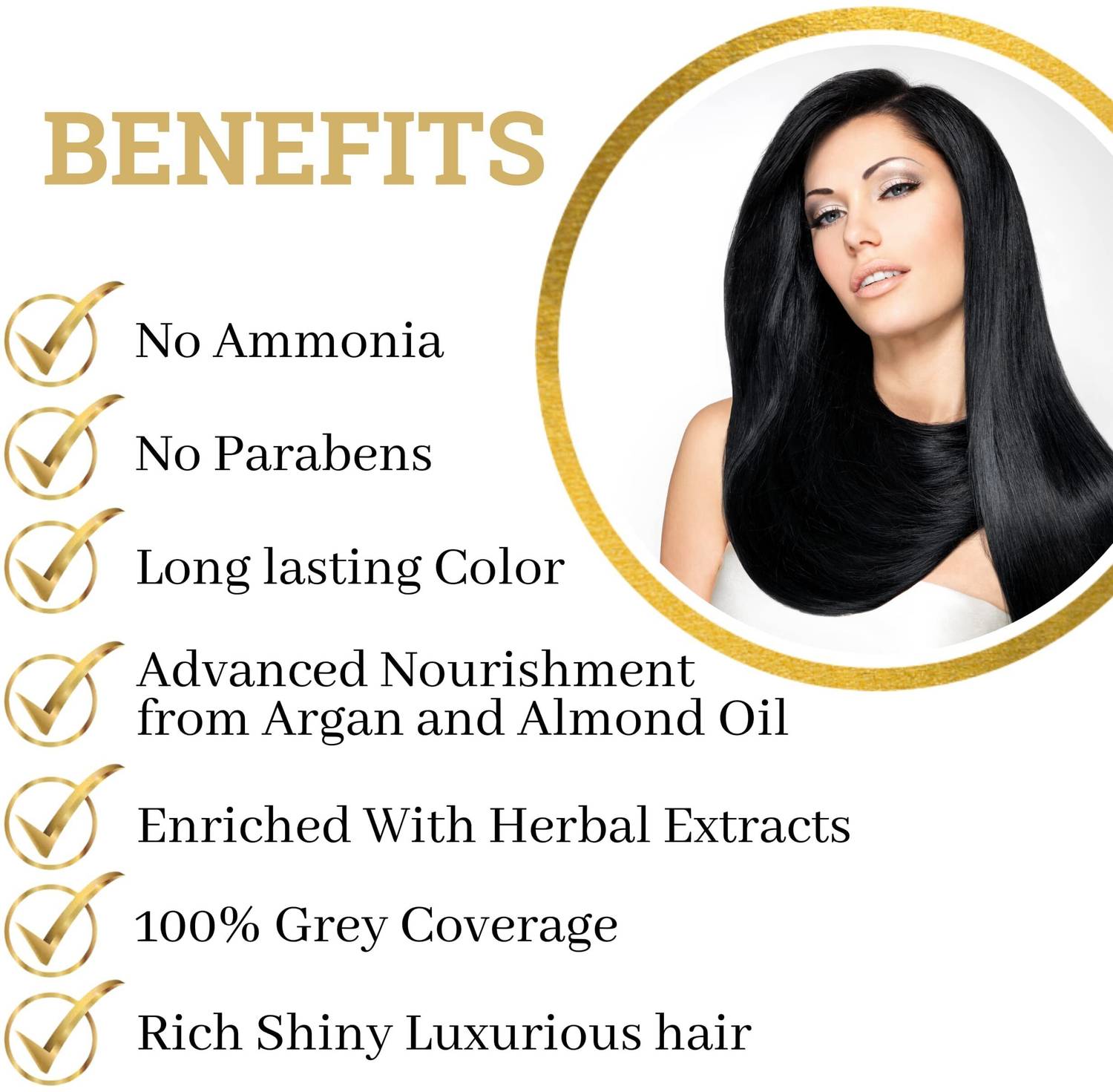 KOKILA Hair Color Shampoo Natural Black 200ml - Image 3