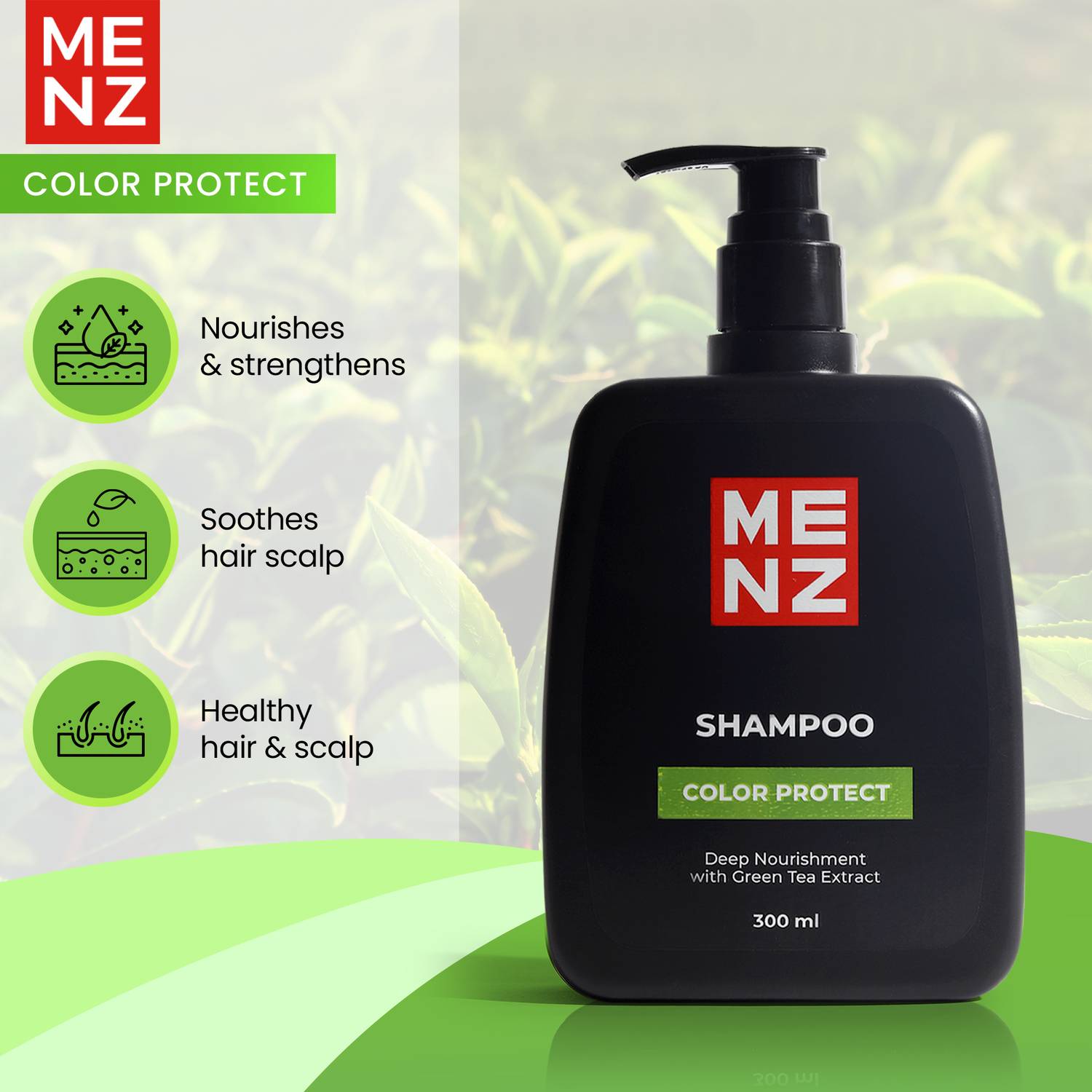 MENZ Luxury Shampoo Smooth & Silky Color Protect Shampoo For Gents
