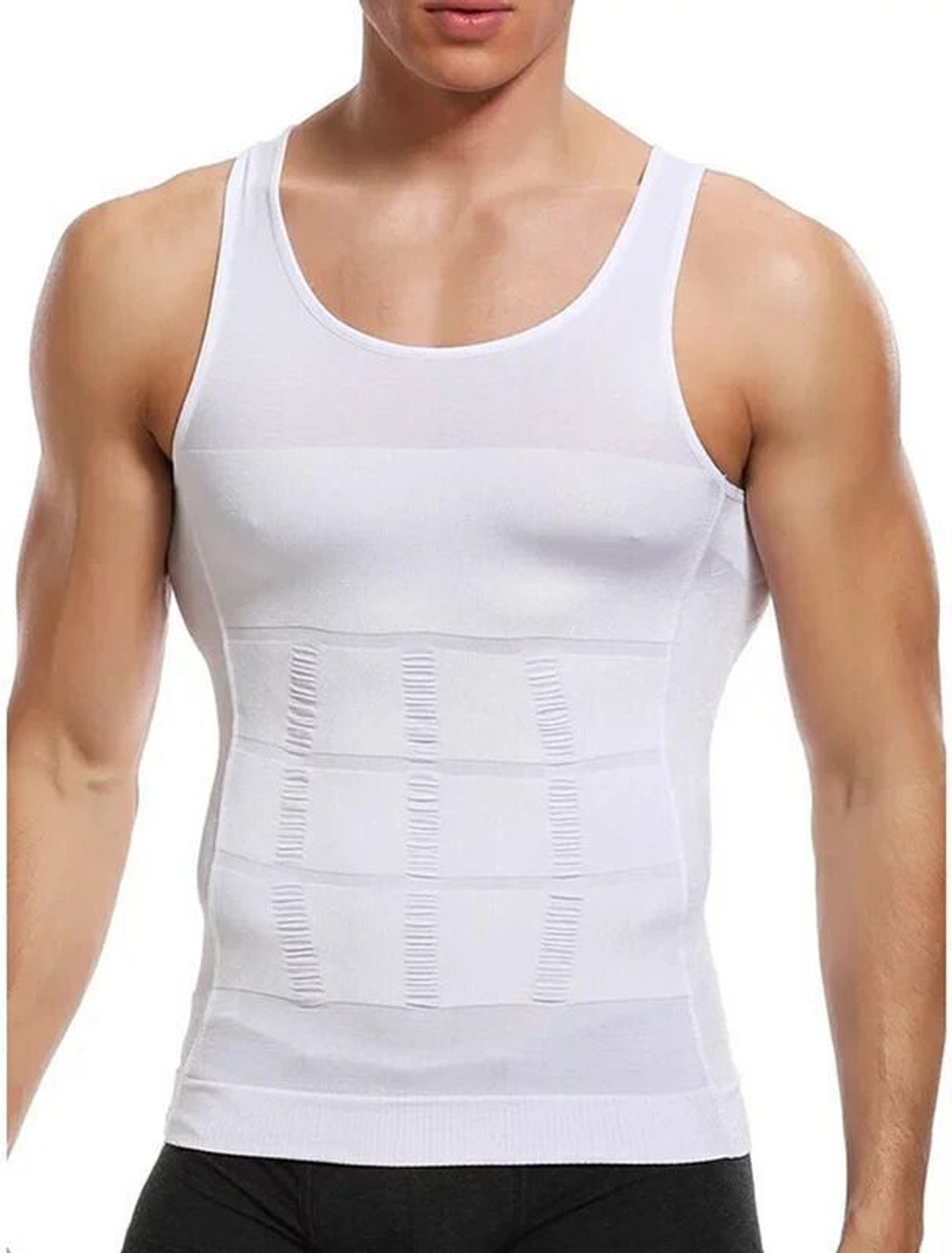 Image of FIT BEE Slim N Lift Slimming Tummy Tucker Body Shaper Undershirt Vest for Men Men Shapewear