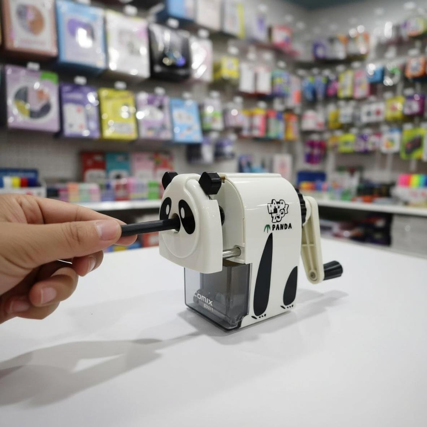 Image of ATA SS004 Manual Sharpener with attached Compartment for Dust Sharpeners