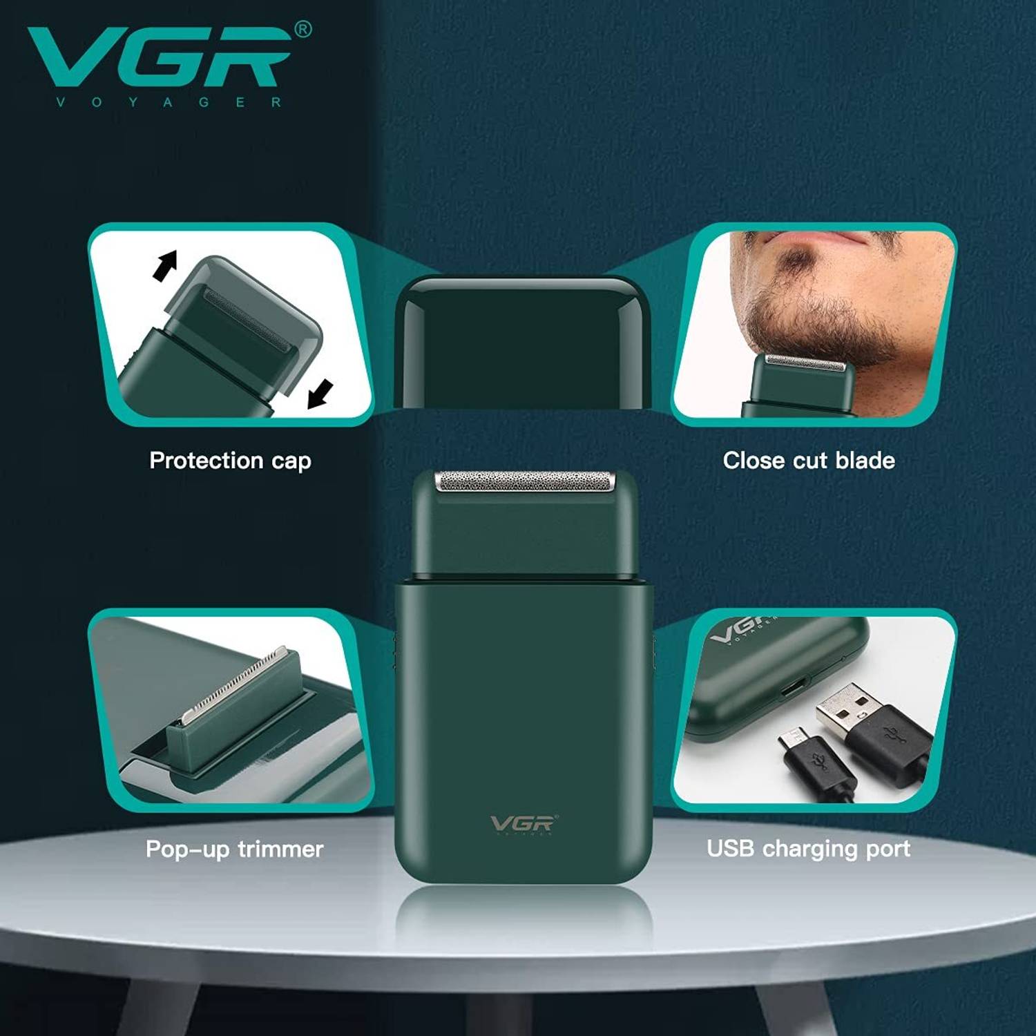 VGR V-390G Shaver For Men - Image 4