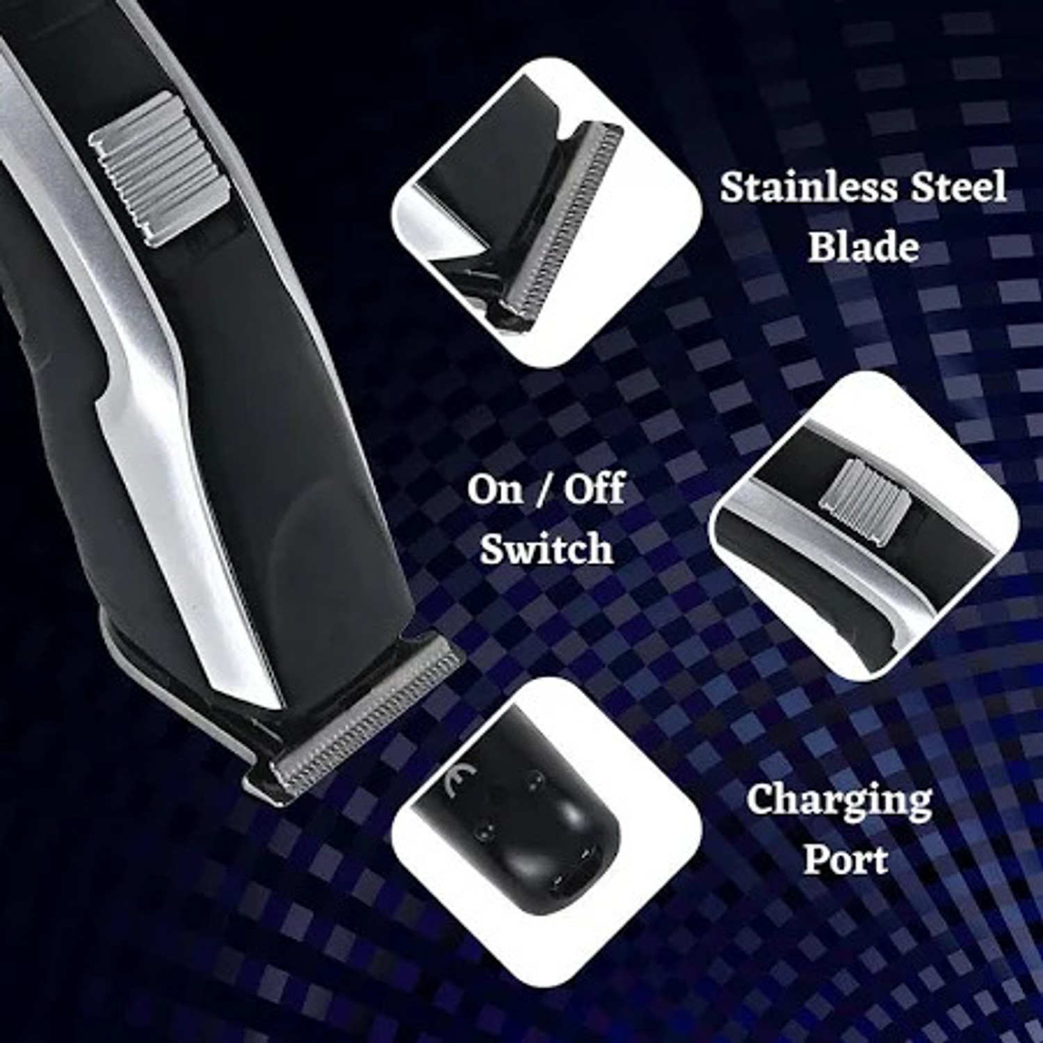 Image of RECHOO Mini hair cutting tool for every type and quality hair Trimmer 240 min Runtime 0 Length Settings