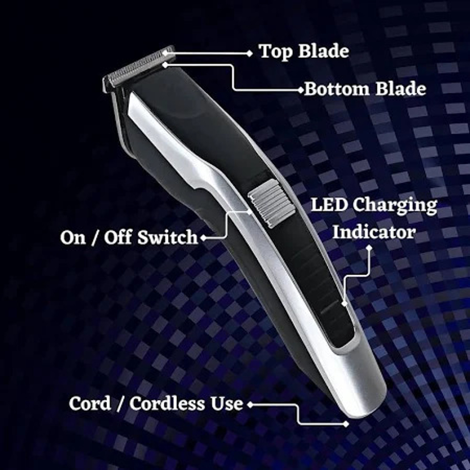 Image of RECHOO Mini hair cutting tool for every type and quality hair Trimmer 240 min Runtime 0 Length Settings