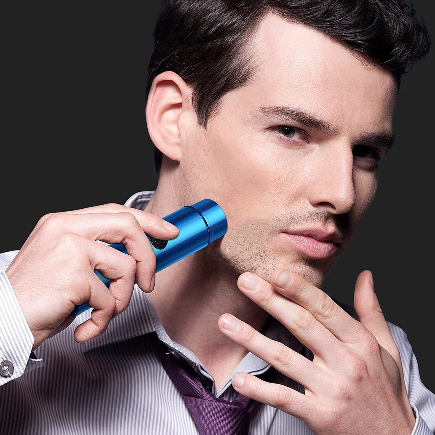 Image of BMJNCJ Electric Rechargeable shaver Shaver For Men (Blue)
