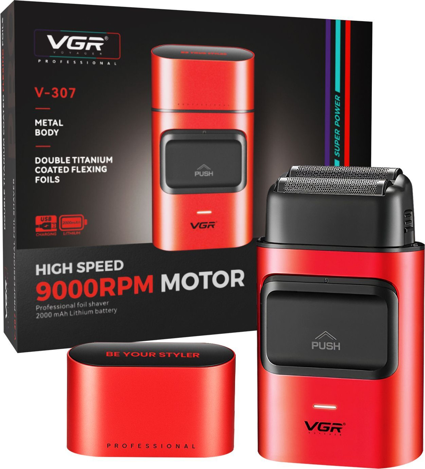 Image of VGR V-307 Professional Foil Shaver For Men