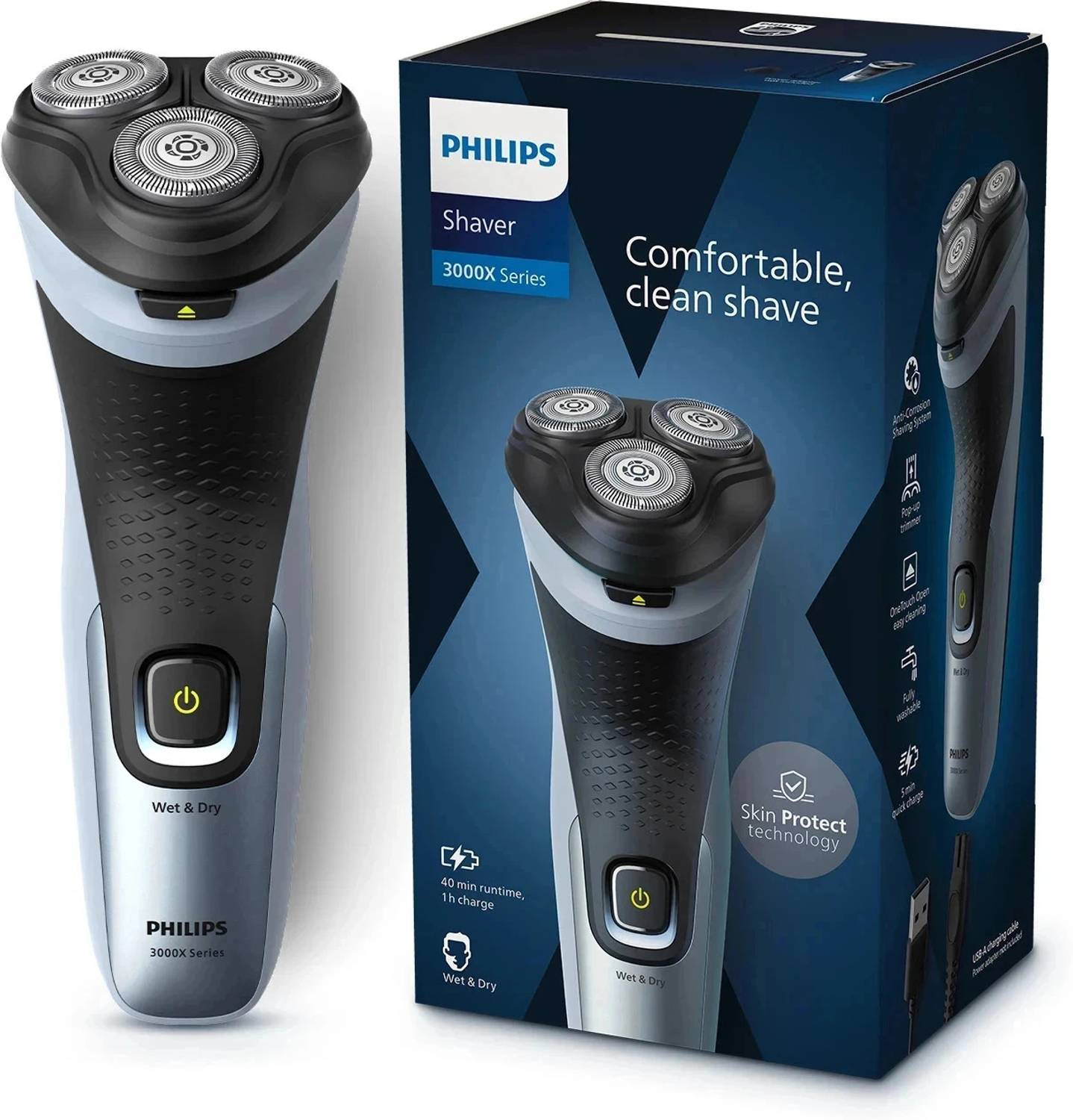 PHILIPS X3063/03 Shaver For Men (Black, Grey)