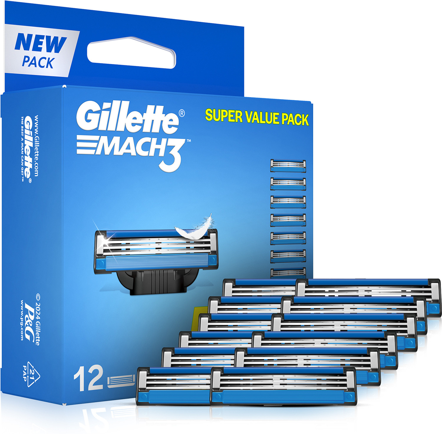Image of Gillette Mach 3 Shaving Blades