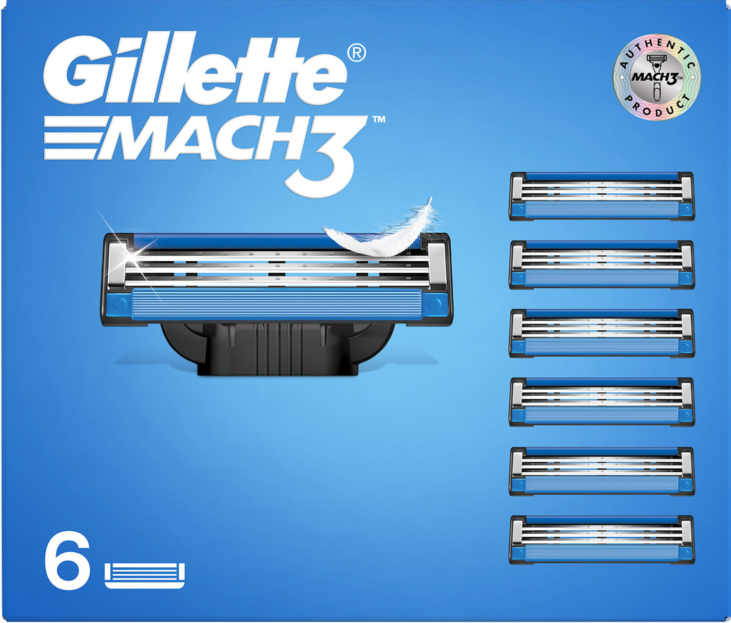 Image of Gillette Mach3 Shaving Blades for men (Pack of 3)