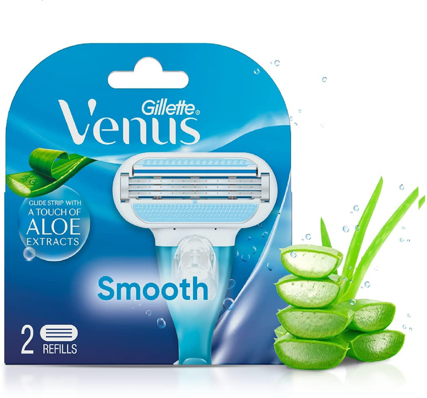 Image of Venus COMFORTGLIDE ALOE EXTRACTS 2 REFFILS PCK OF 1