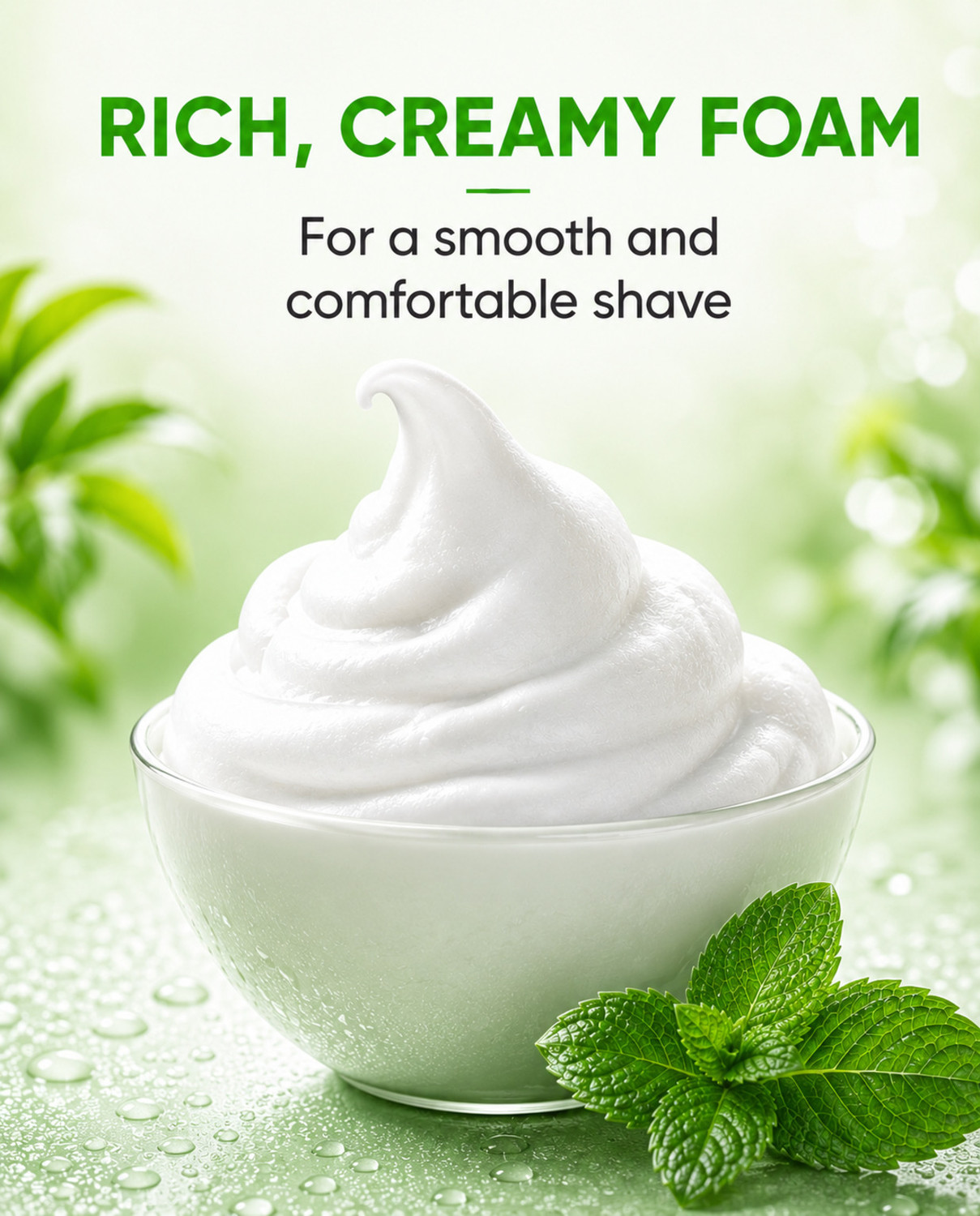 Image of VI-JOHN Classic Menthol Shave Foam for Sensitive Skin with Tea Tree Oil (200 GM EACH) (PACK OF 2)