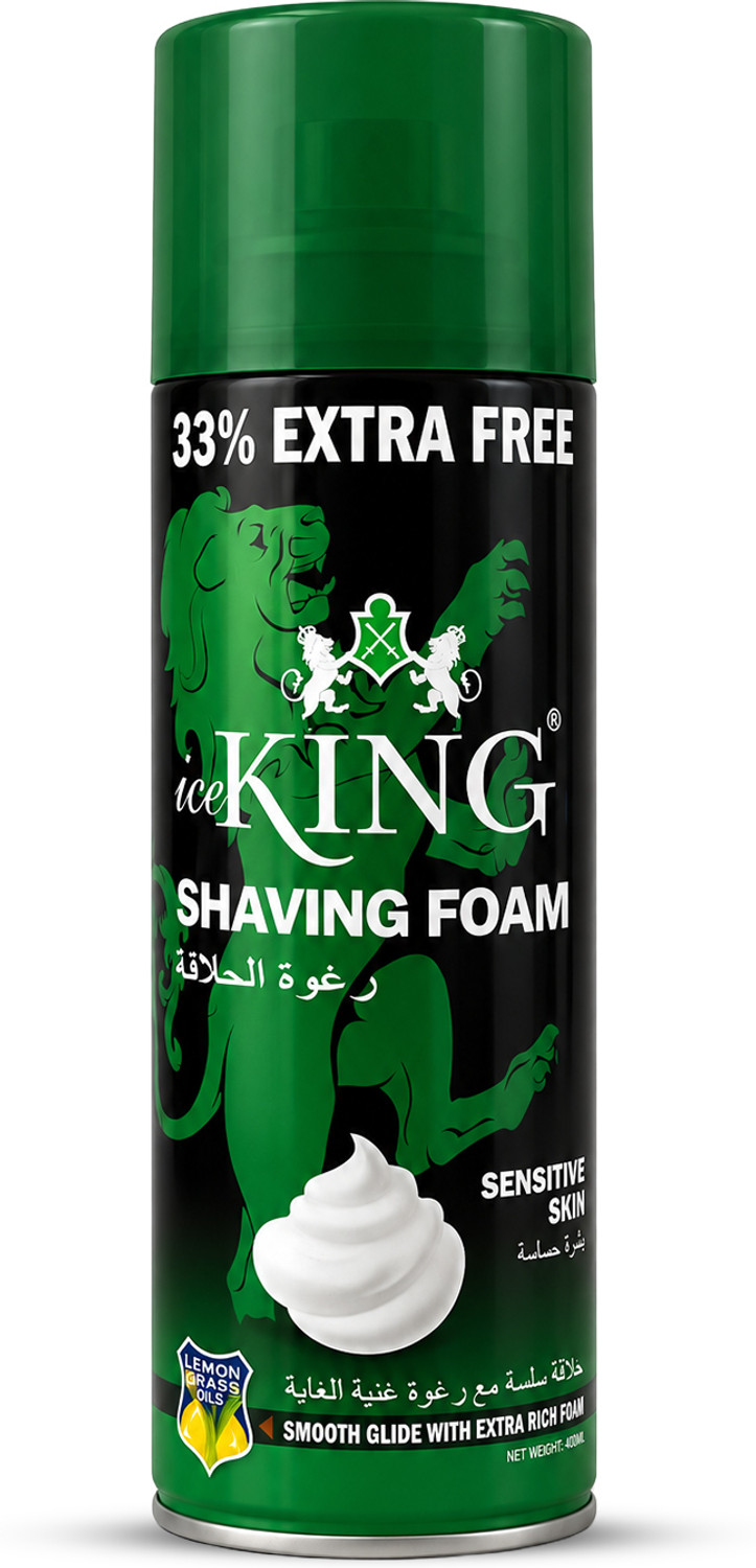 Image of VETONI Ice King No.1 Sensitive Skin Shaving Foam with Vitamin E & Lemongrass