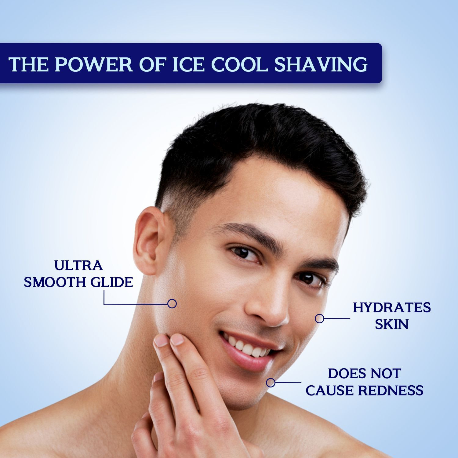 Image of VETONI ICE KING Charcoal Shaving Foam for Men 400ml | Deep Clean & Refreshing