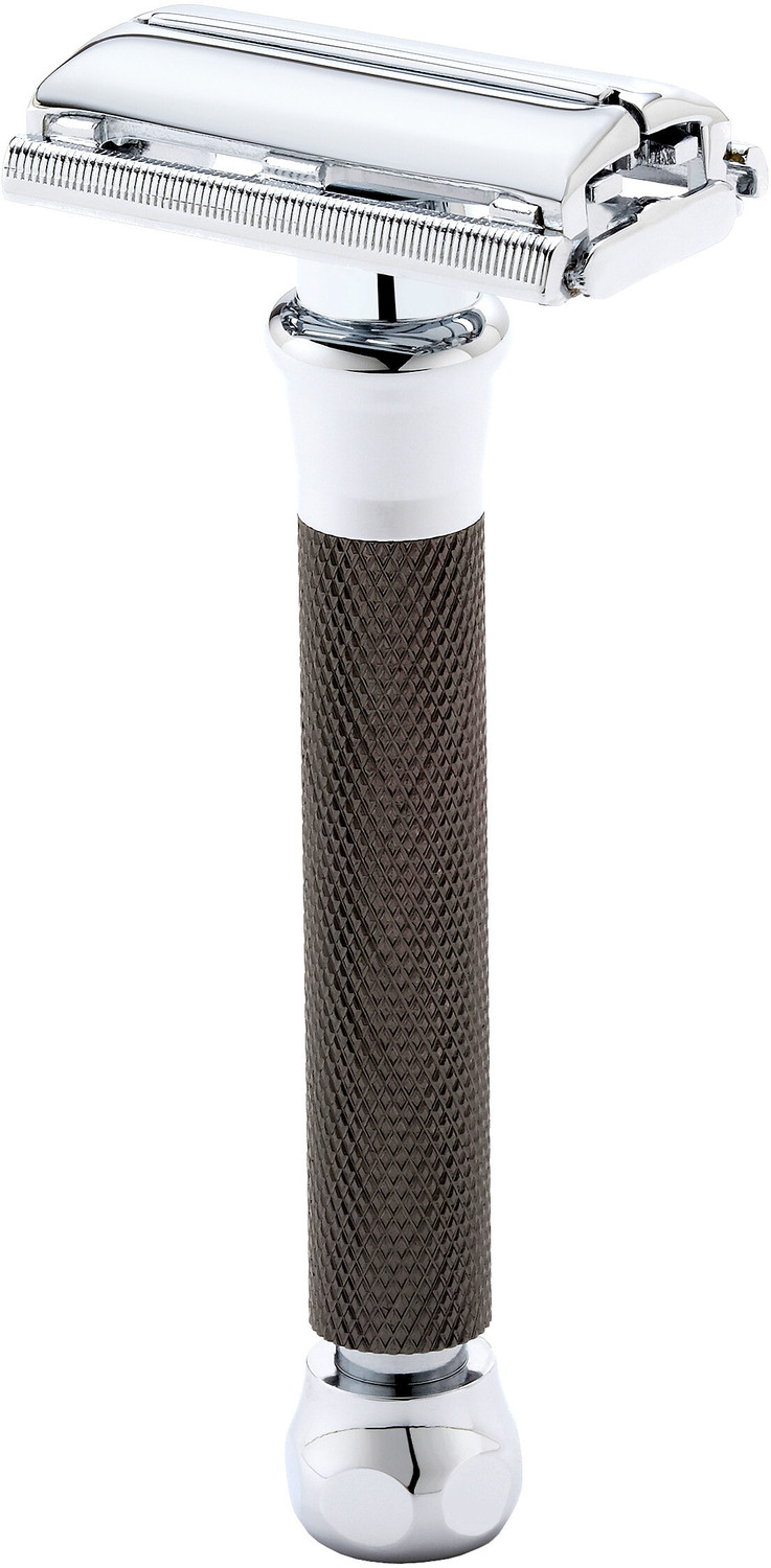 Image of Rolason Brass metal Butterfly open double edge safety razor for men (LG94 - Graphite), Men & Women