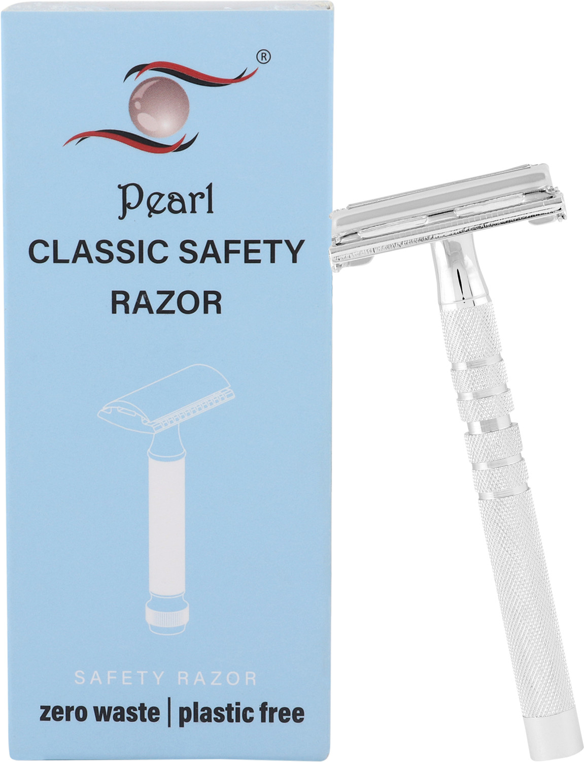 Image of Pearl Shaving PSR Double Edge Butterfly Safety Razor LS-01 (Matt), Men