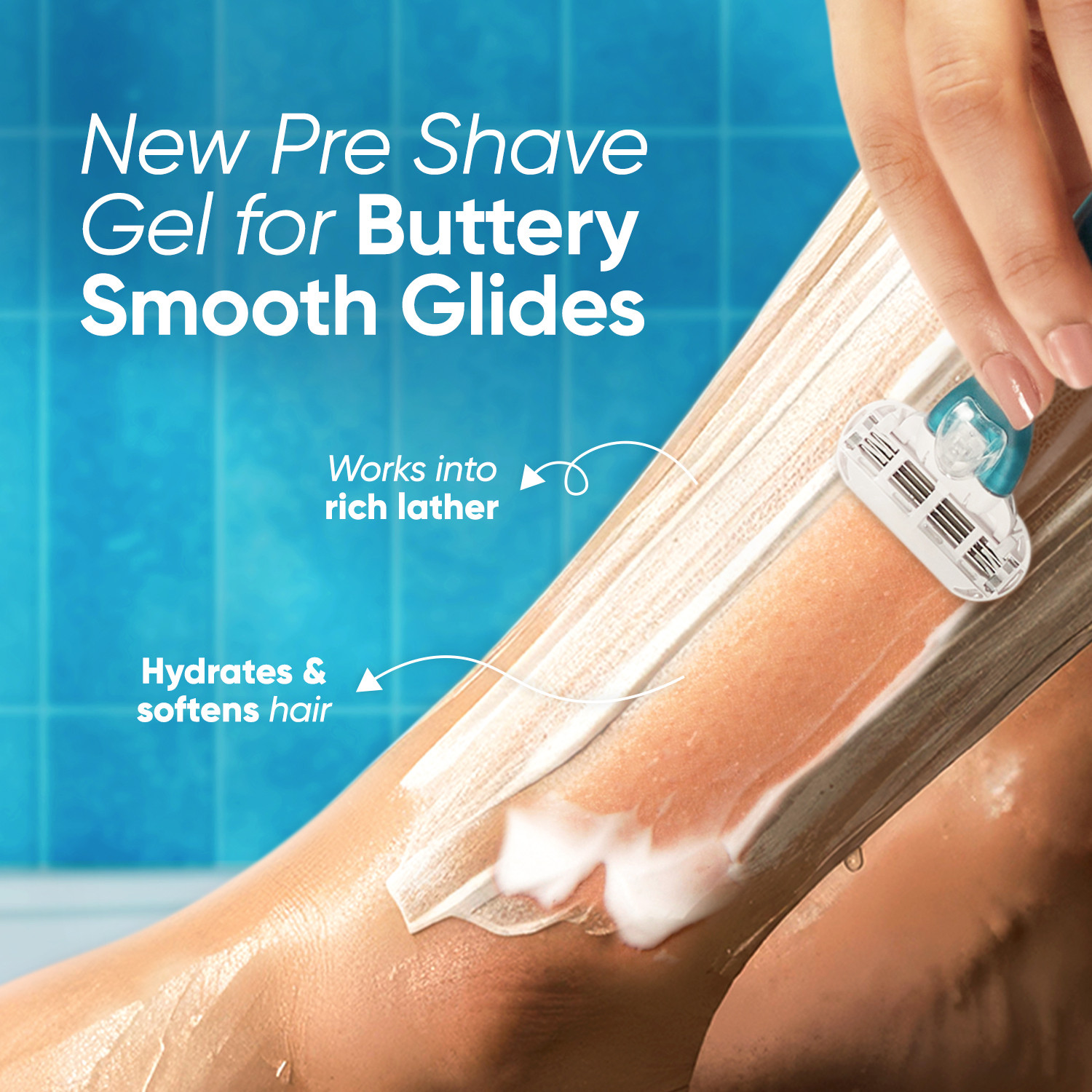 Image of Venus Gillette Smooth Razor for Women with Aloe vera & Free Shave Gel (1 Pc), Women
