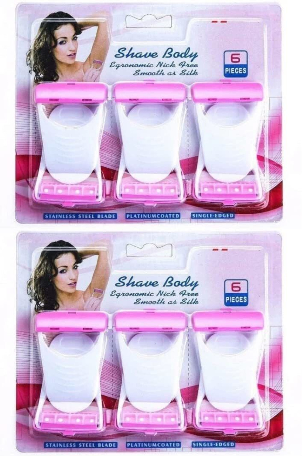 Image of Prachi (12 Pcs) Disposable MAX Body & Bikini Shaving Razor For Women Platinum Blade, Women