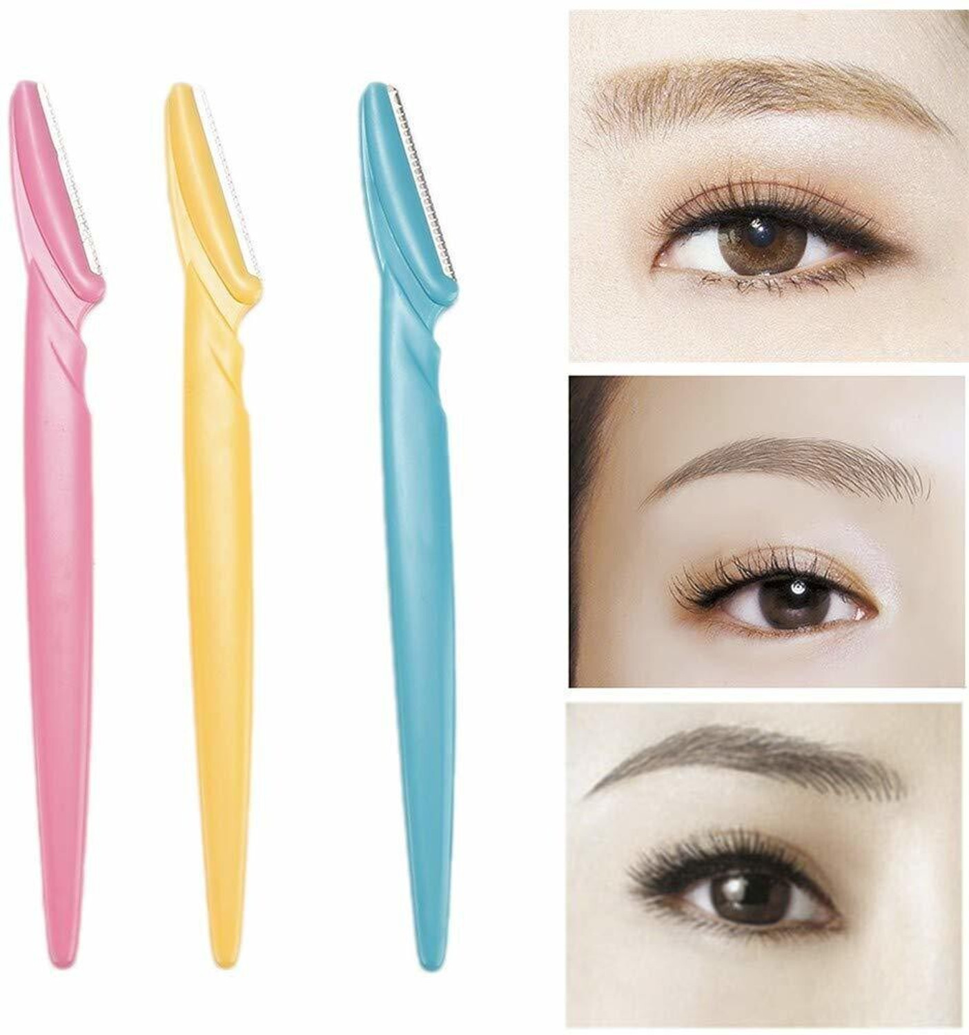 Image of tincke Eyebrow, Neck, Face, Upper Lips as well as Unnecessary Hairs Elsewhere Shaping Trimmer Shaper Shaver Razor Tool (Pack of 15), Men & Women (Pack of 15)