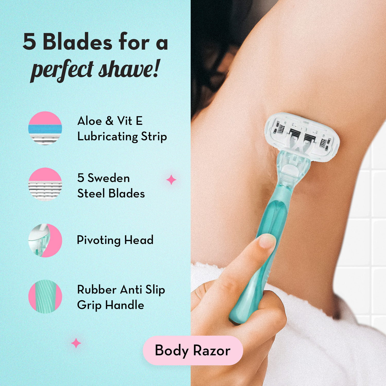 Image of PLUSH The Ultimate Trio Kit -Bikini, Body & Face Razor, Women, Men & Women