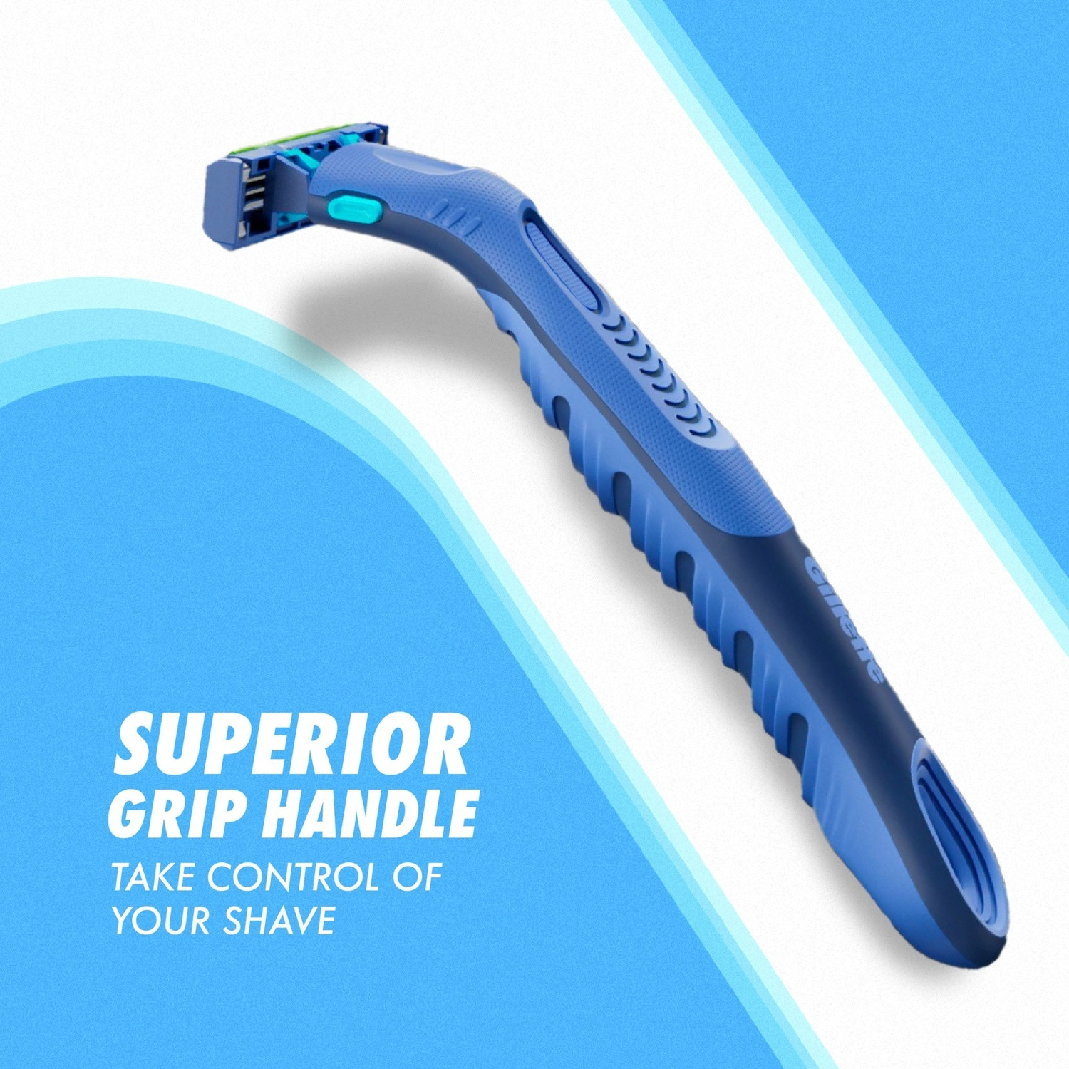 Image of Gillette Guard 3in1 Shaving Razor Blade- 1 Handle+3 Cartridges, 3 blade razor for, Men