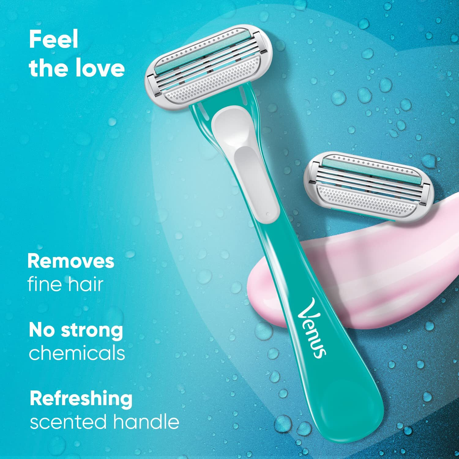 Image of Gillette Venus Skin love with skin essence Glidestrip| For Hair Removal, Women