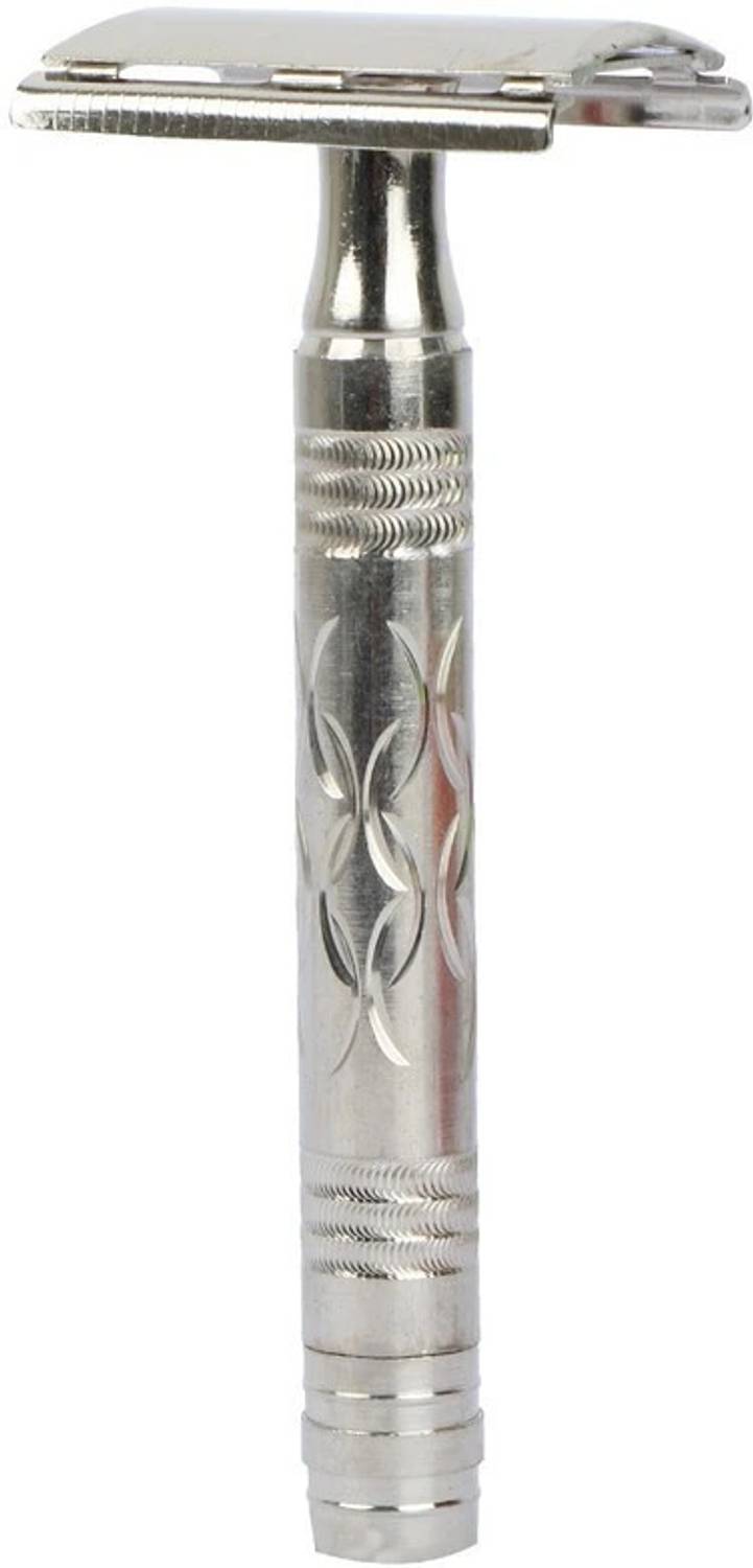 ASHOKA Men Brass Safety Razor System with Super Platinum Blade - A558, Men & Women