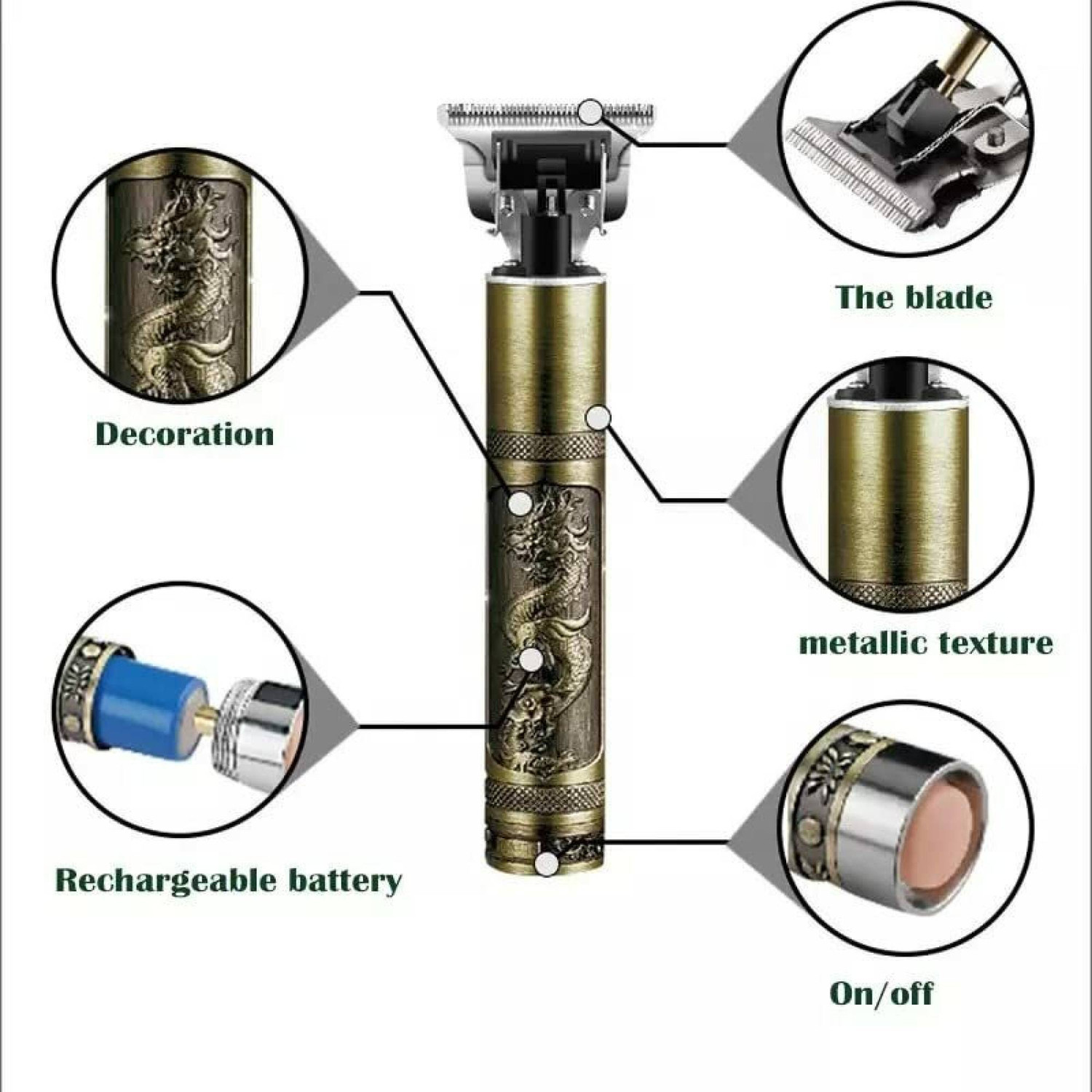 Image of Golden Bucket Professional Hair Trimmer For Men, Men