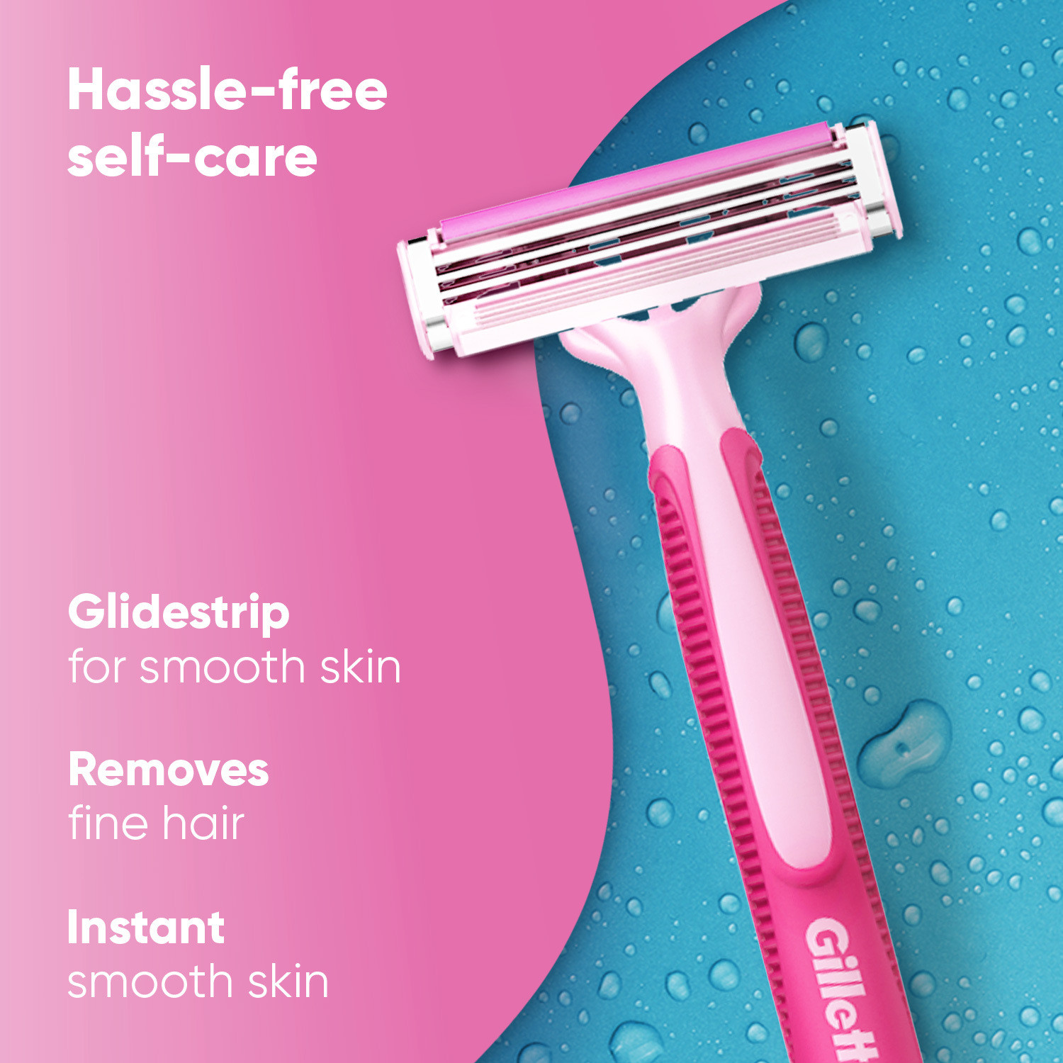 Image of Gillette Venus Simply Hair Removal Razor for Women, 4 simply & 1 skin love, Women