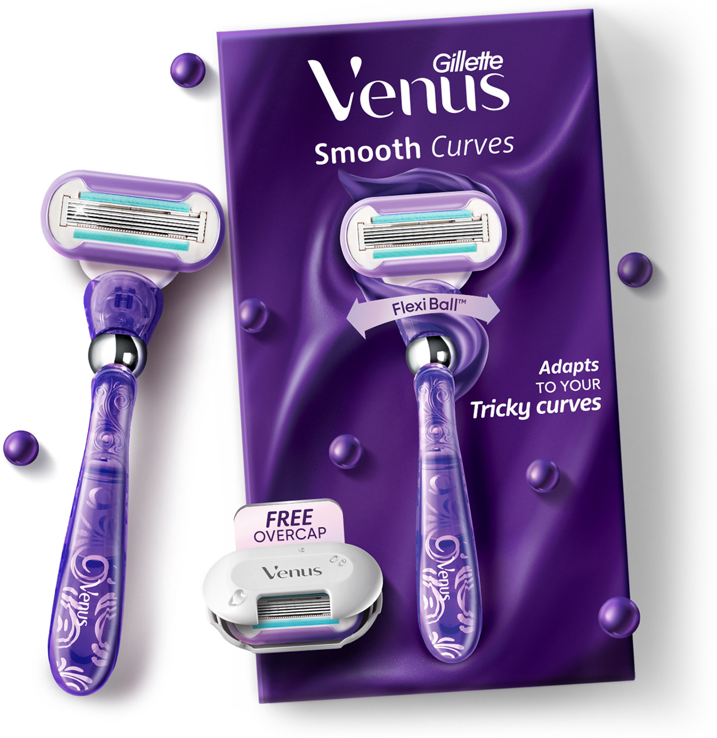 Image of Gillette Veus Smooth Curves | Swirl | Hair Removal Razor for Women, 1 Razor, Women
