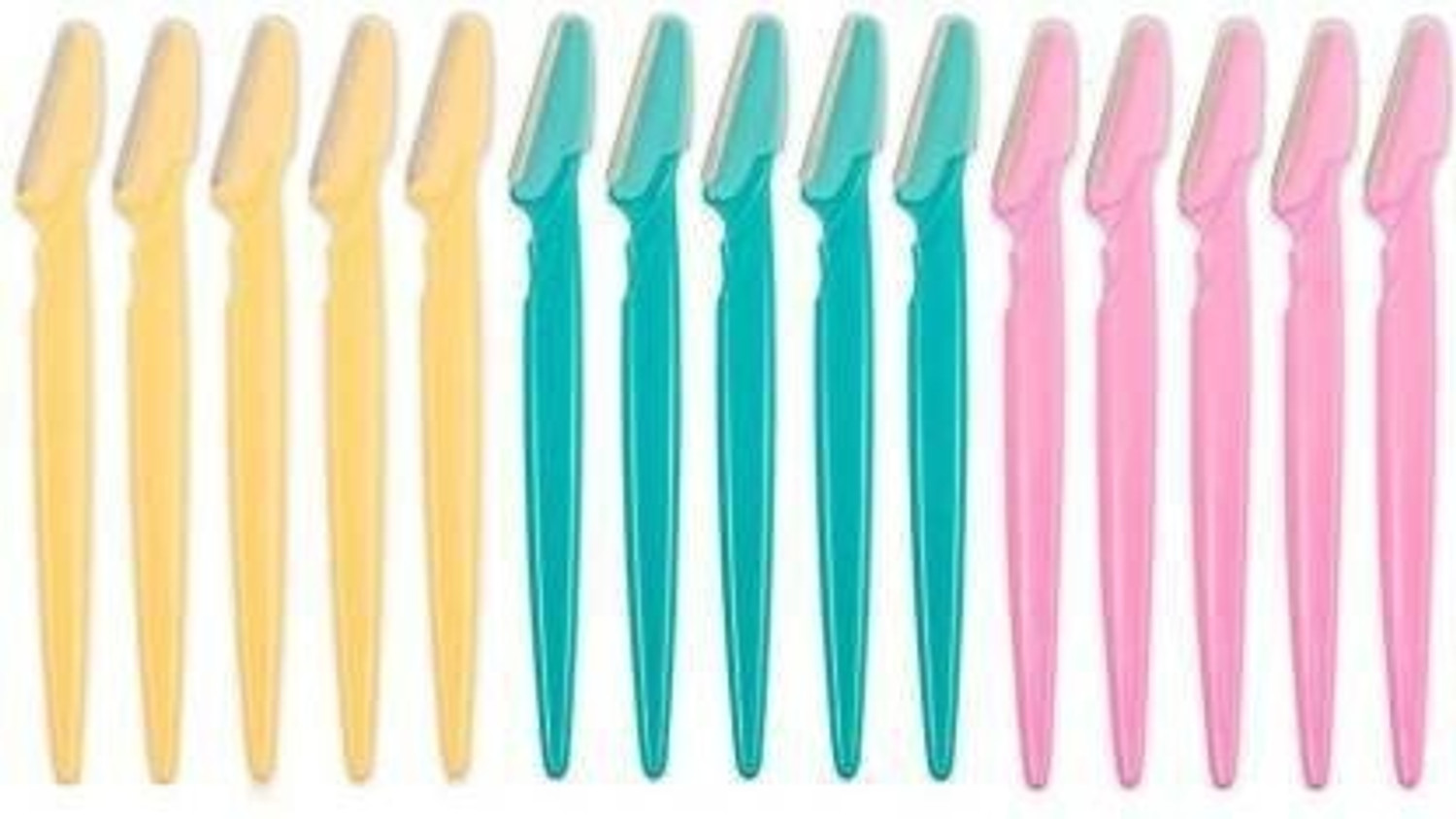 Image of tincke Eyebrow, Neck, Face, Upper Lips as well as Unnecessary Hairs Elsewhere Shaping Trimmer Shaper Shaver Razor Tool (Pack of 15), Men & Women (Pack of 15)