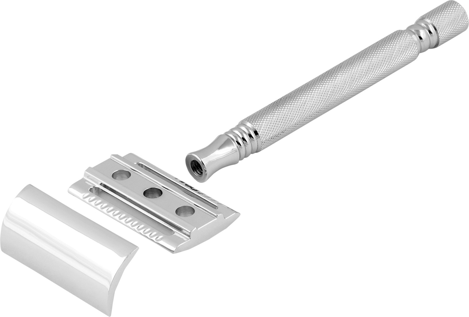 Image of Pearl Shaving PSR Double Edge Safety Razor SS-01 (Close Comb Chrome), Men