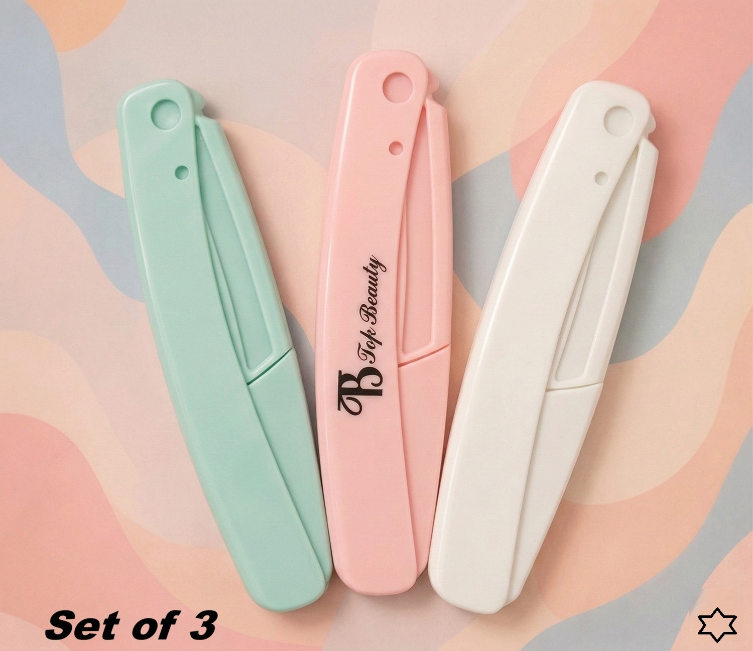 Image of Prachi Women's Eyebrow & Face Razor Set of 3 | Safe Foldable Hair Remover, Women