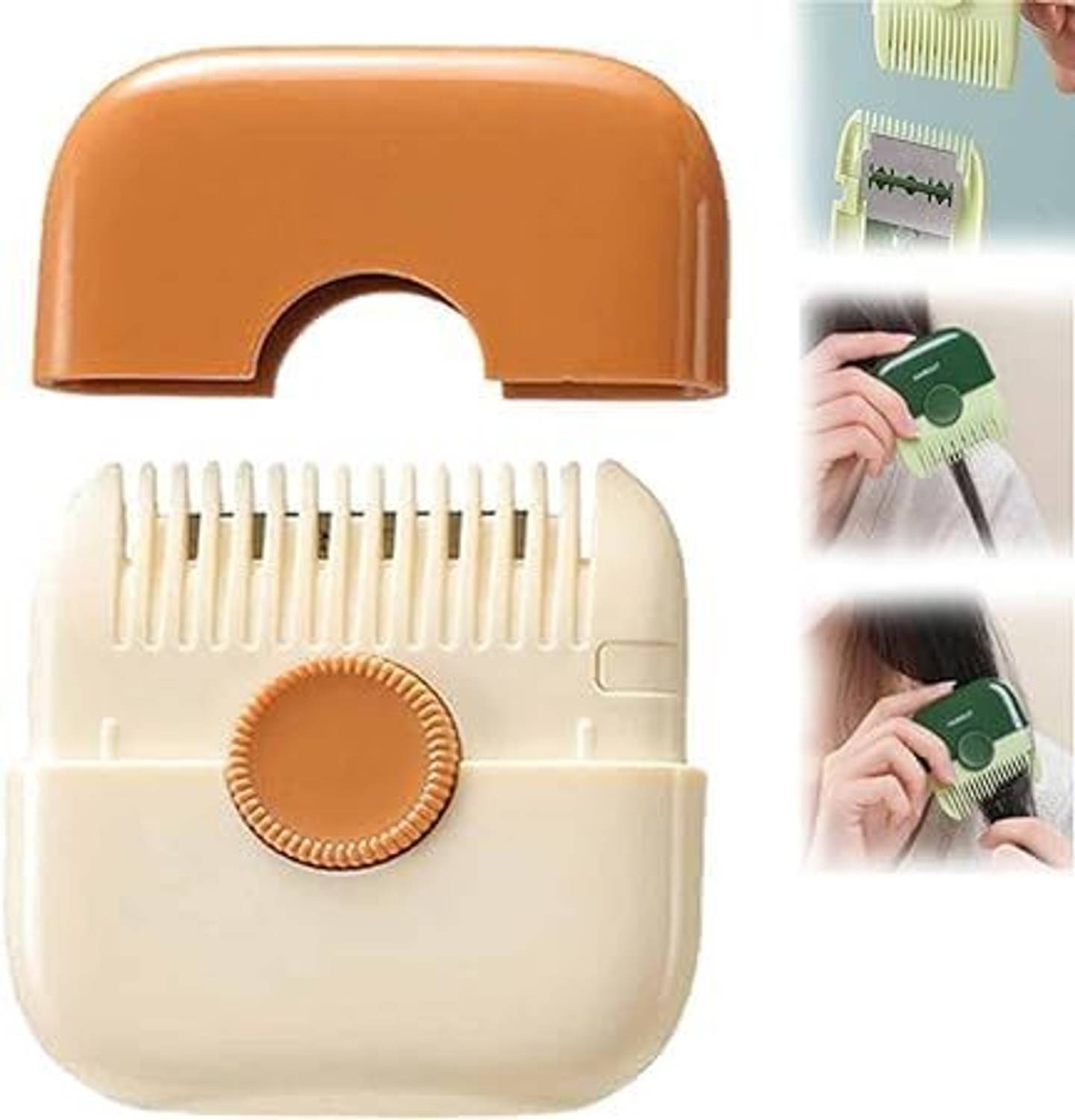 btcreation 2 in 1 Hair Trimmer Dual-Side Razor Comb for Women | Manual Hair Styling Tool Trimmer 0 min Runtime 5 Length Settings