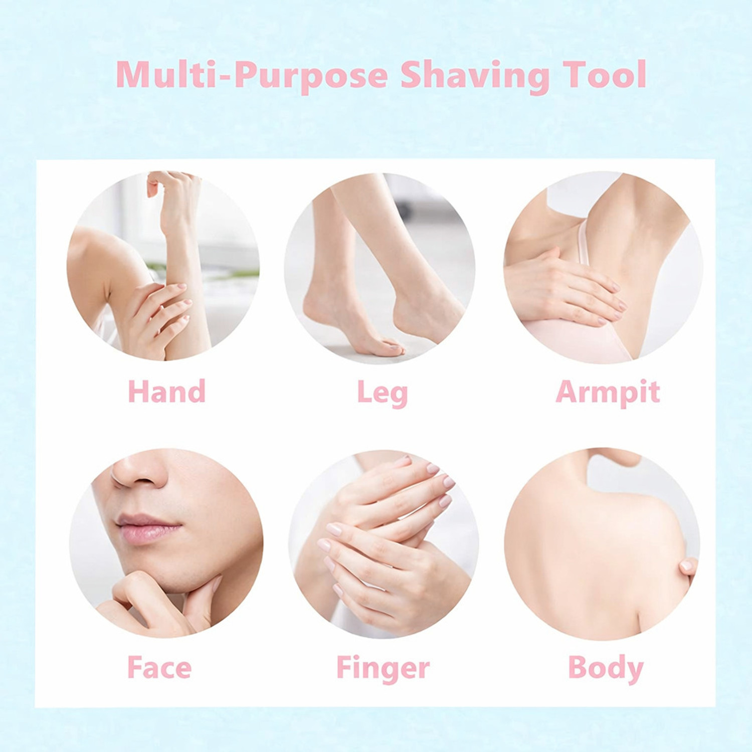 Image of Prachi Women's Eyebrow & Face Razor Set of 3 | Safe Foldable Hair Remover, Women