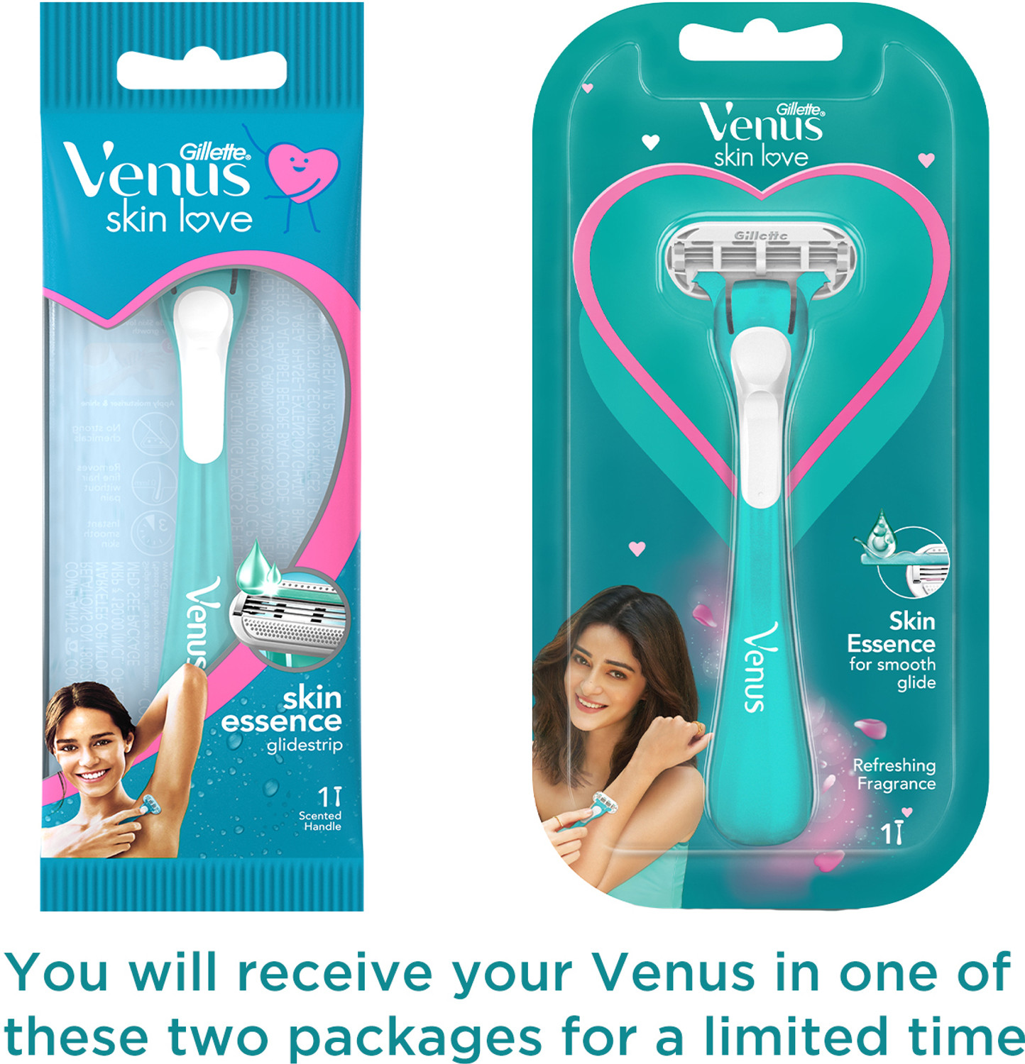 Image of Gillette Venus Skin love with skin essence Glidestrip| For Hair Removal, Women