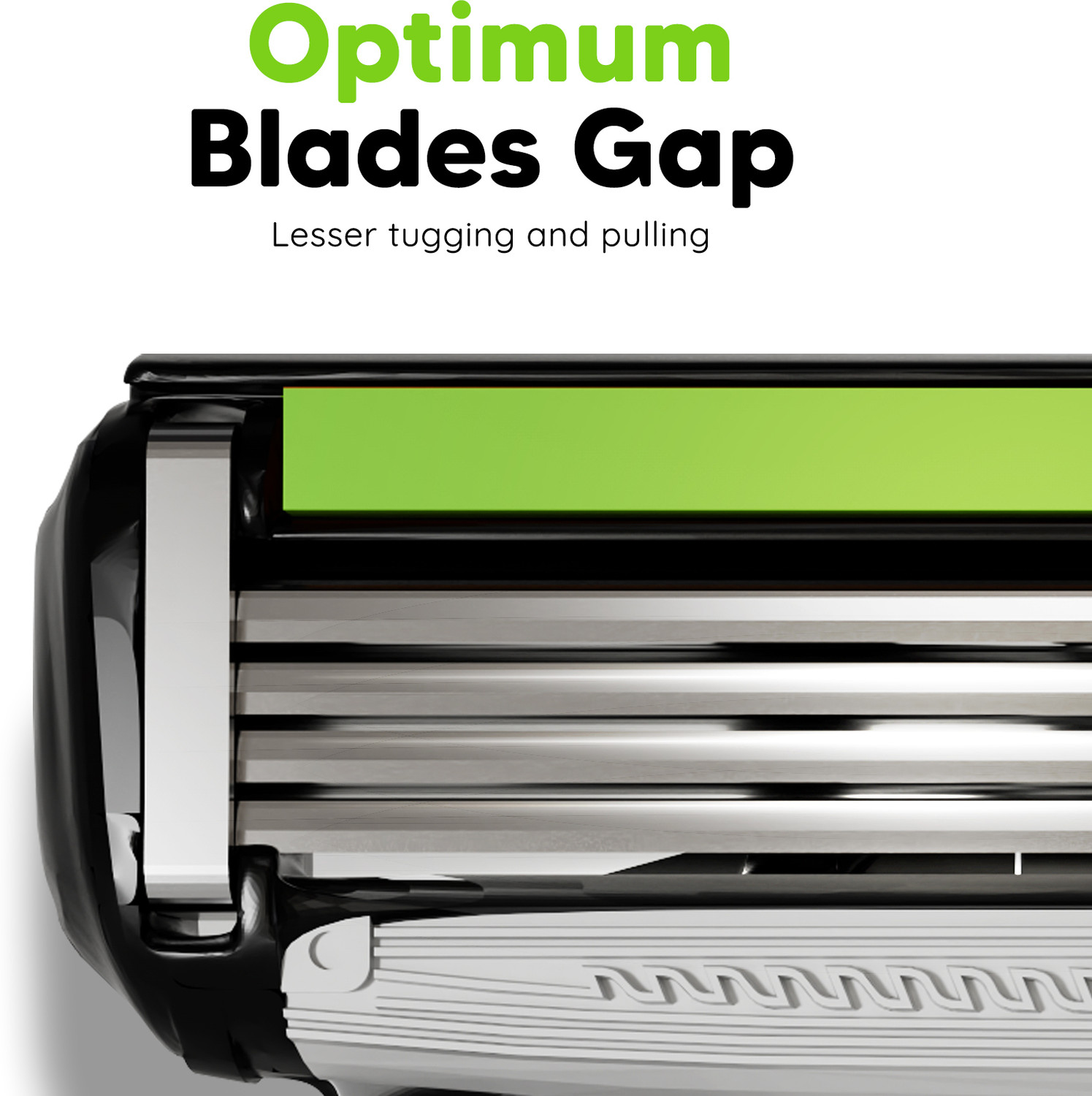 Image of LetsShave Pro 4 Shaving Razor Blades for Men, Pack of 4 Blades Cartridge