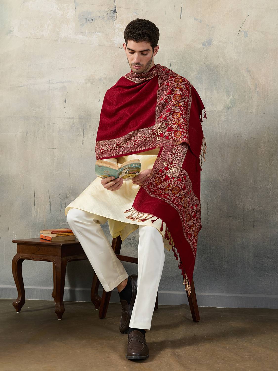 GREEN AGRITECH Men's Viscose Pashmina Shawl - Image 3