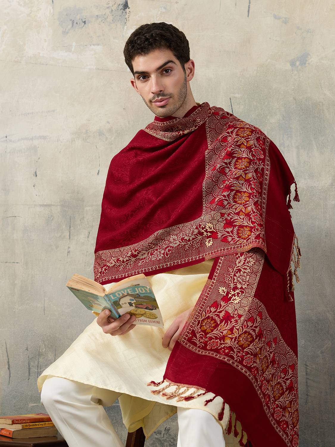 GREEN AGRITECH Men's Viscose Pashmina Shawl