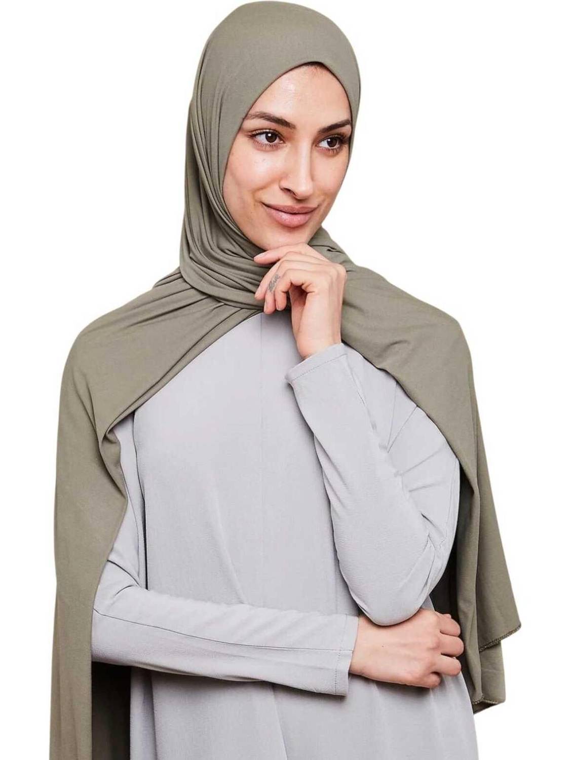 ANBA Cotton, Rayon Solid Women Shawl