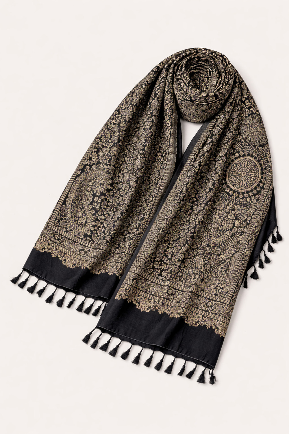 Image of Noorfabric Poly Wool Printed Men Shawl