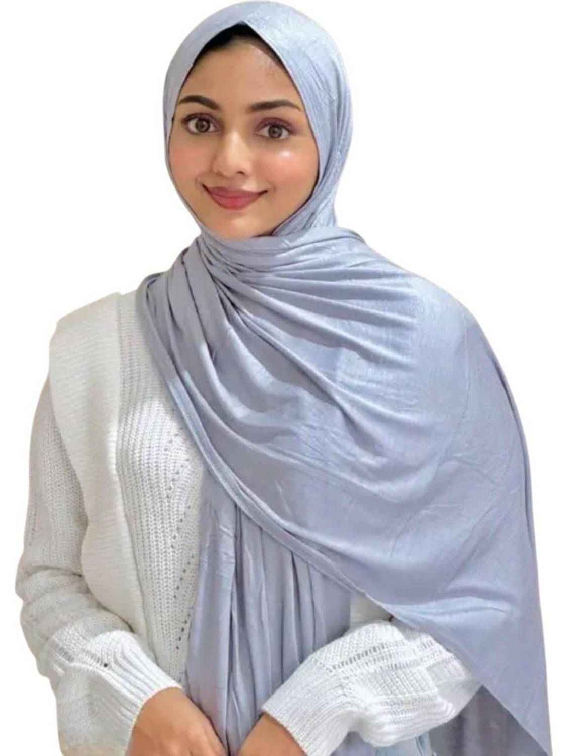 ANBA Cotton, Rayon Solid Women Shawl