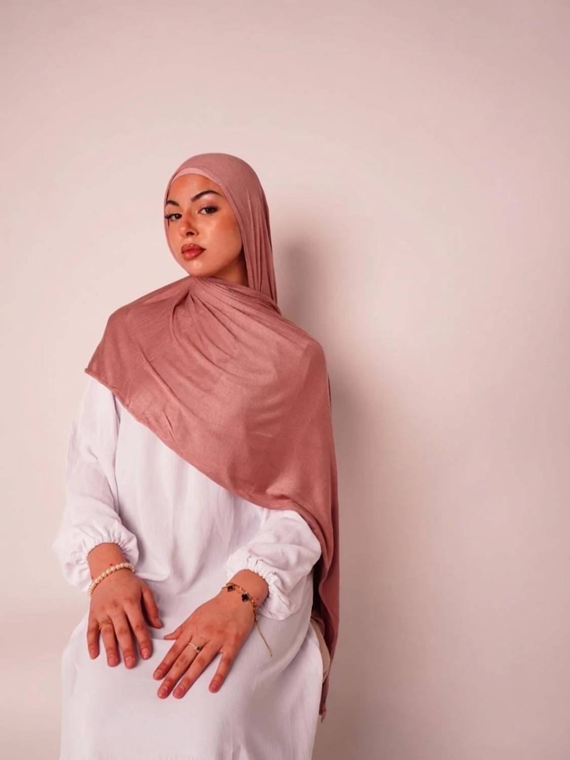ANBA Cotton, Rayon Solid Women Shawl