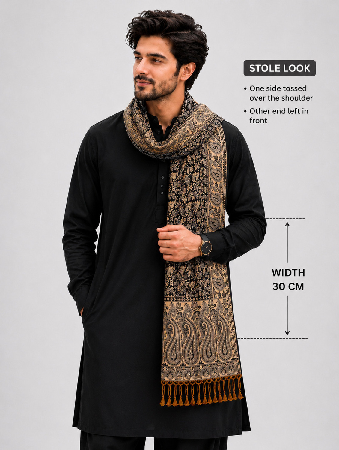 Image of Noorfabric Generic Printed Men Shawl