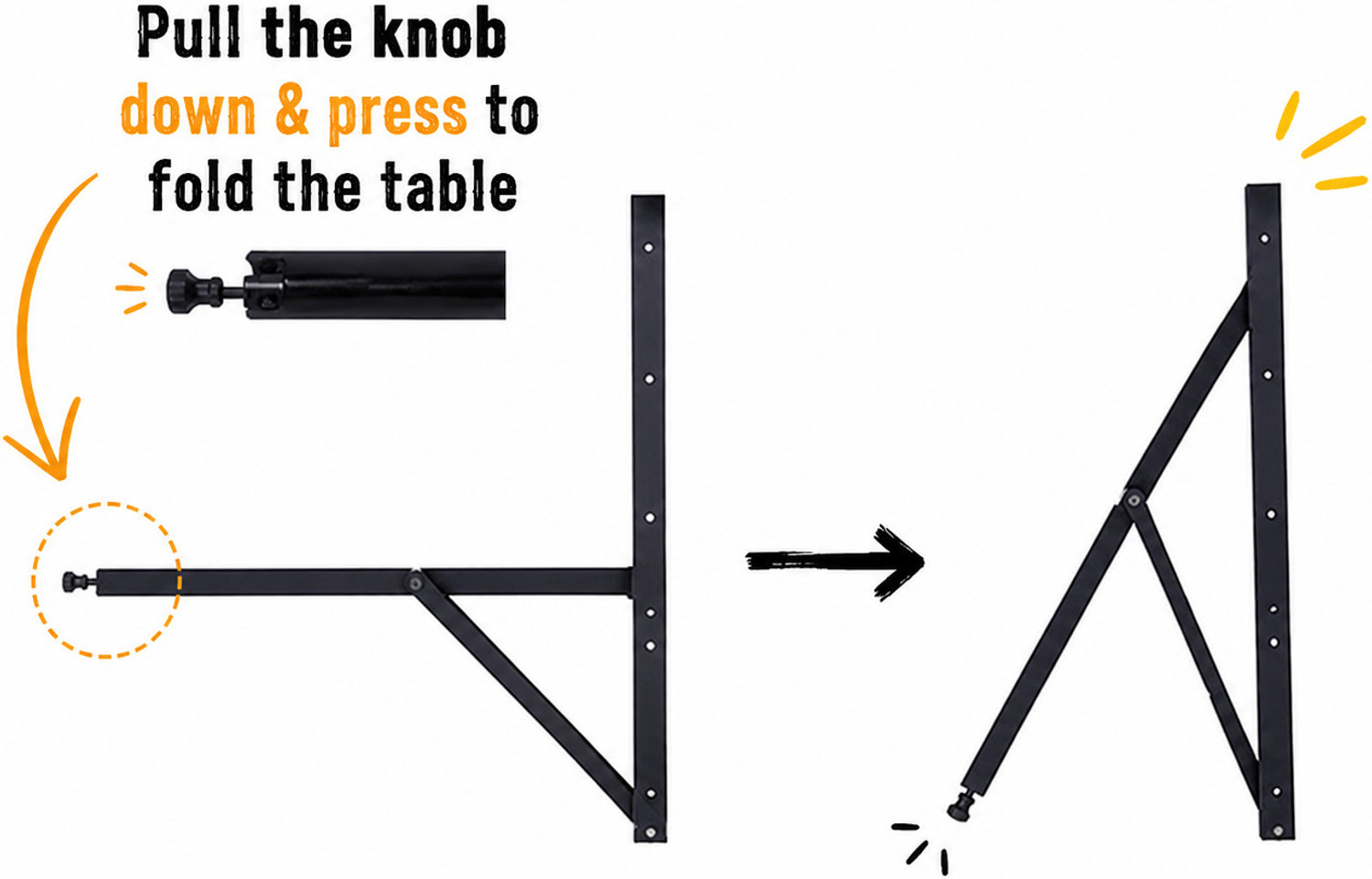 Image of shilpind Space-Saving Folding Dining Table Brackets 2 seat Wall Mount Collapsible Hinges 2 FT Shelf Bracket
