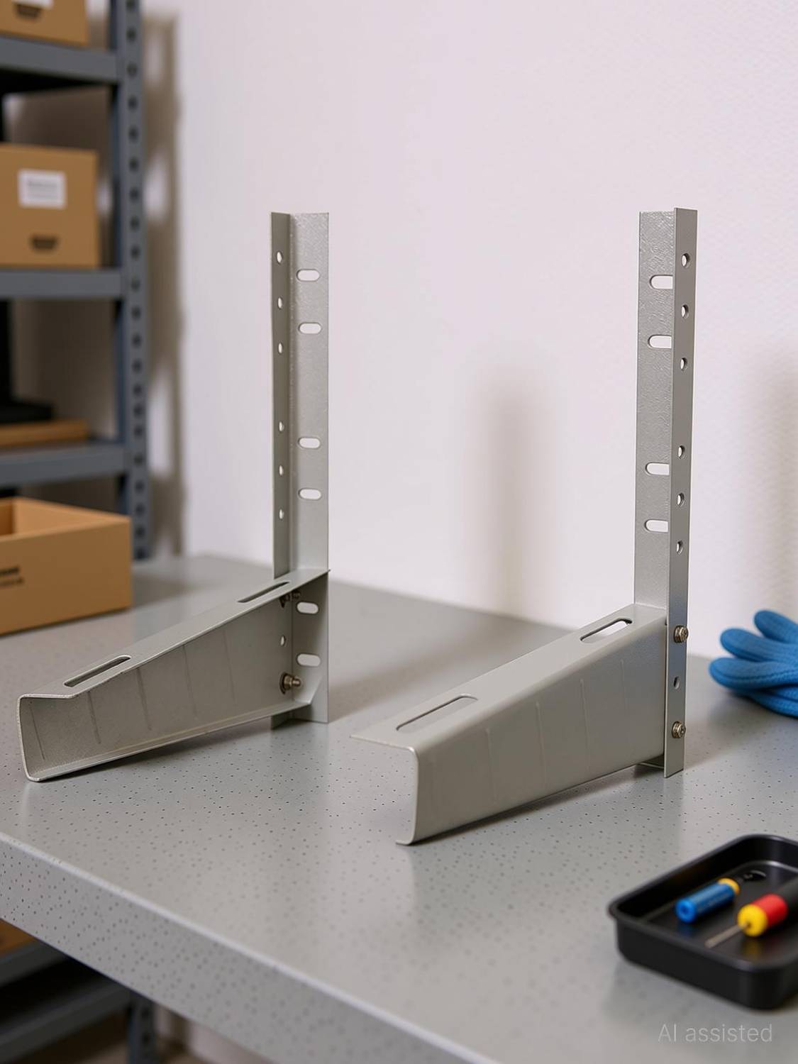 AlexVyan German Certified Split AC Air Conditioner Outdoor Unit Wall Mounting Bracket Stand for 47CMx46CM Shelf Bracket