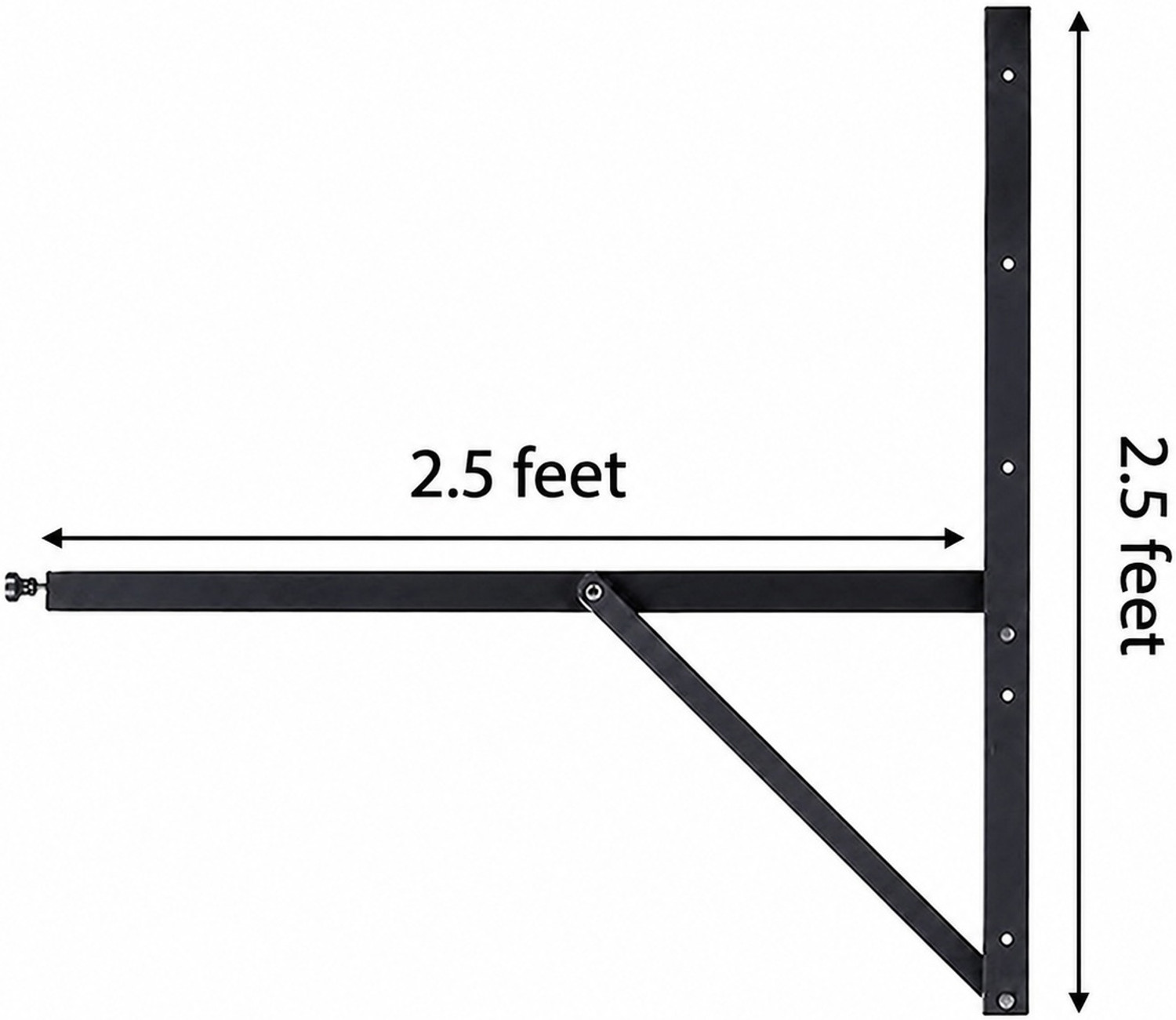 Image of shilpind 30 Inch Heavy Duty Folding Shelf Table Bracket 100Kg 3 Seater | Pack of 2 | 2.5 Ft Wall Mount Shelf Bracket