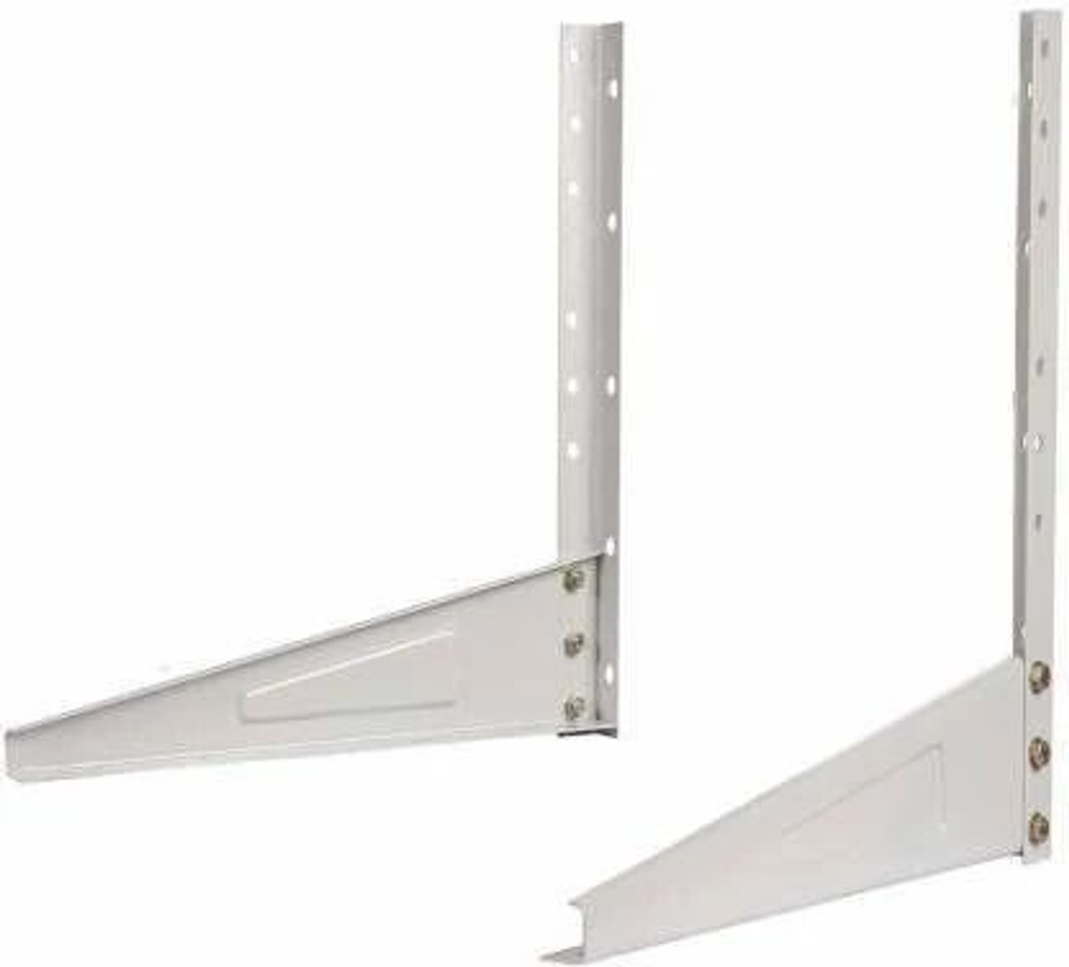 Image of TWONE Heavy Duty Air Conditioner Outdoor Wall Mounting Brackets Ac out door stand for 1 Ton, 1.1 Ton, 1.2 Ton, 1.5 Ton, 2 Ton Outdoor Units (Pack of 1,White) 500mm x 160mm Shelf Bracket